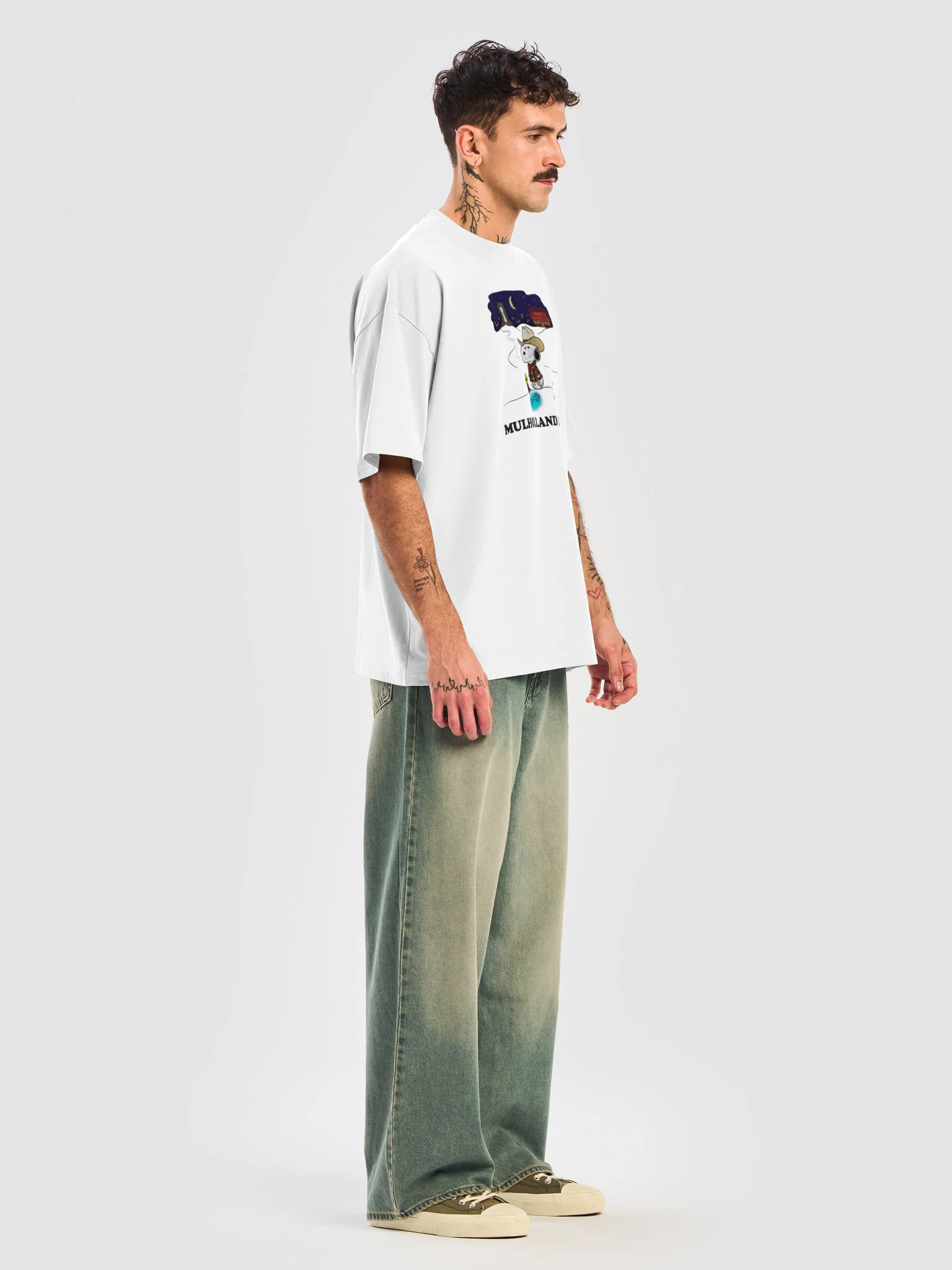 Vintage Snoopy "Mulholland Drive" Oversized Parody Tee product image (7)