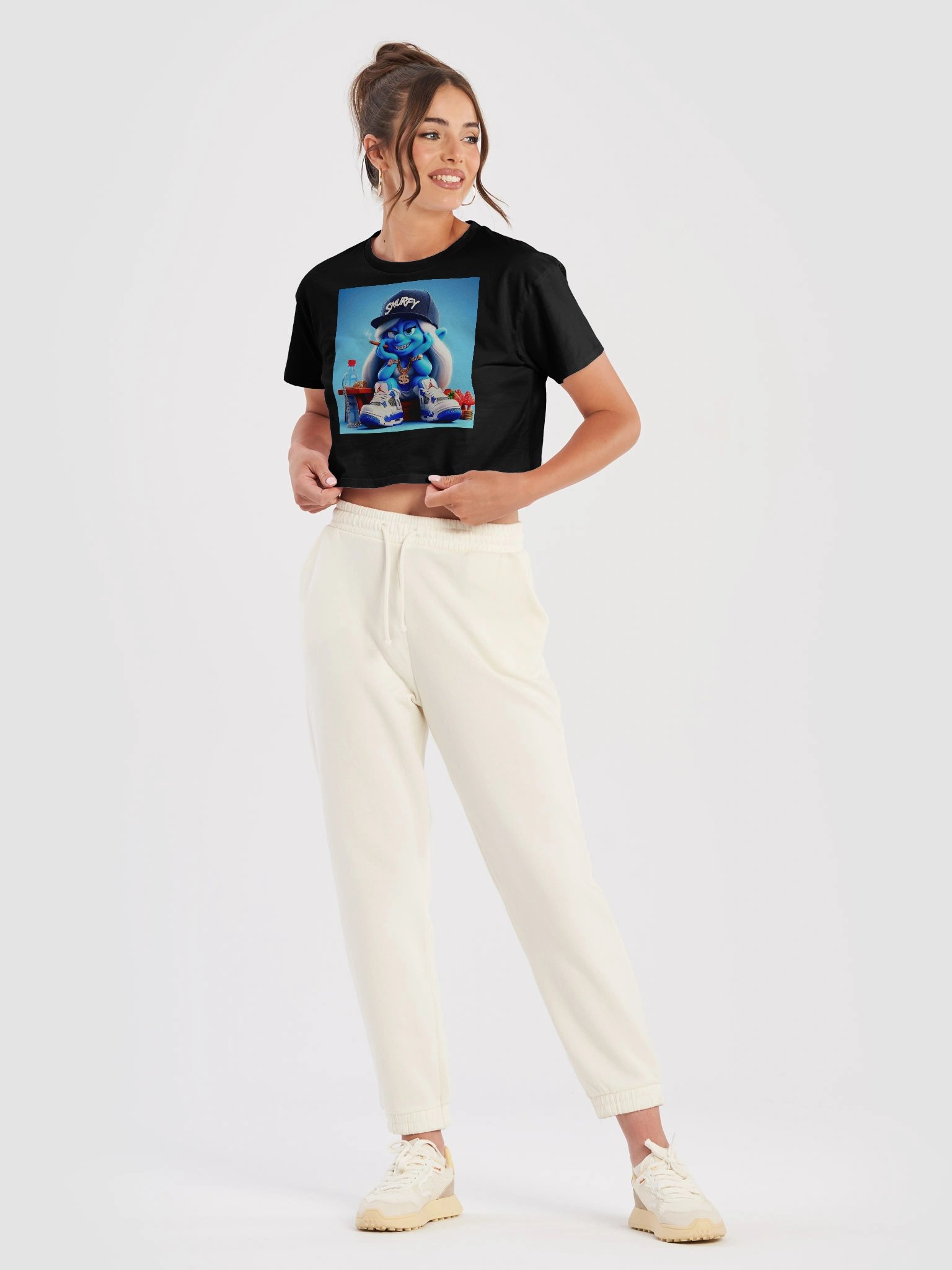 Smurfy & Stoned Ladies Tee product image (18)