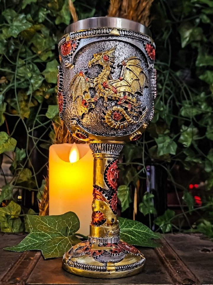 The Armored Kingdom Gearwing Mechanical Dragon Goblet product image (1)