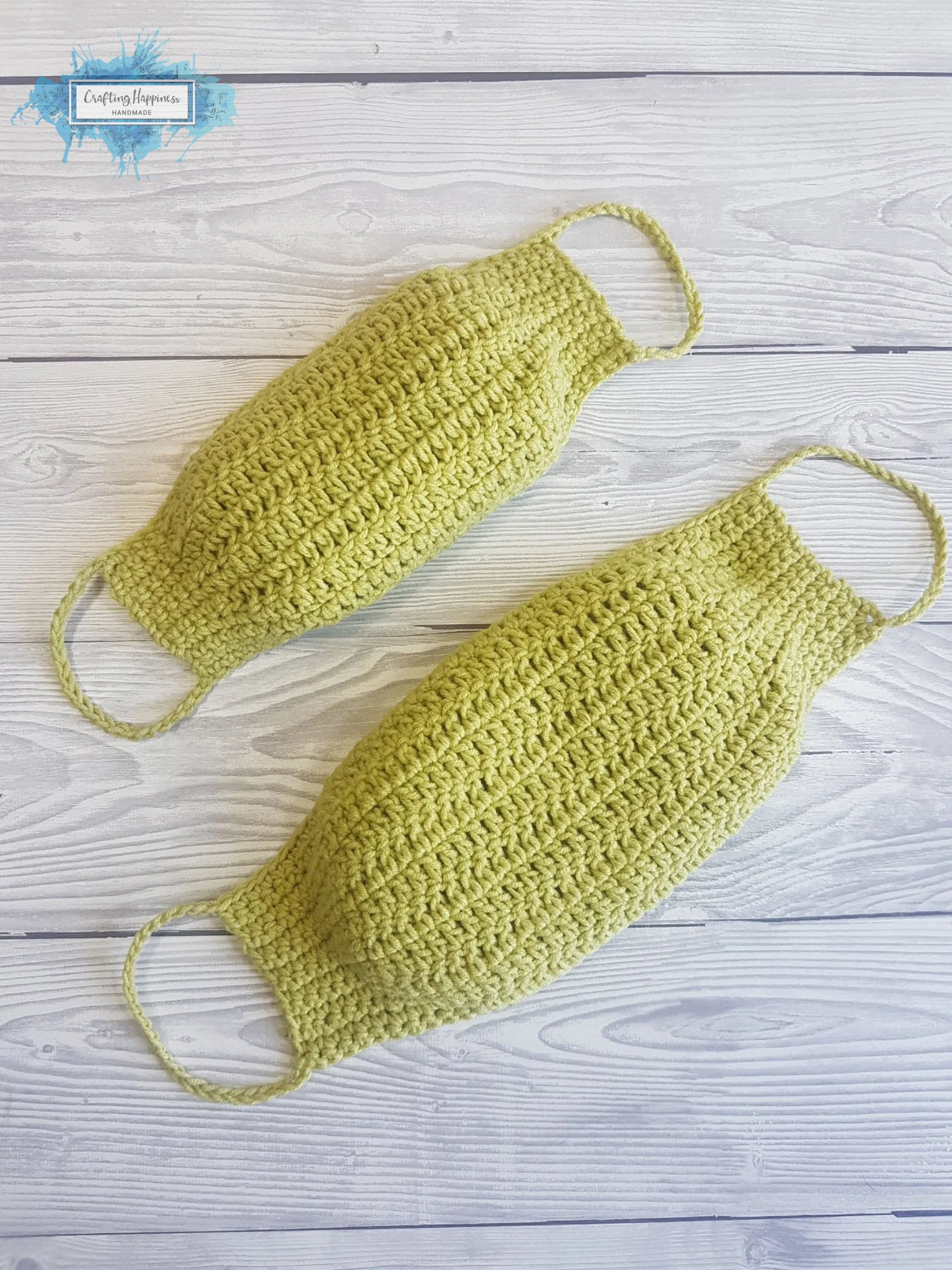 Crochet Face Mask Pattern With Filter | Adult & Child Sizes (PDF Pattern) product image (1)