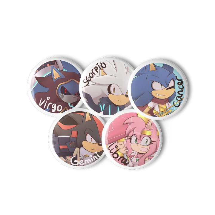 Fantasy - Zodiac Buttons (Set of 5) product image (1)
