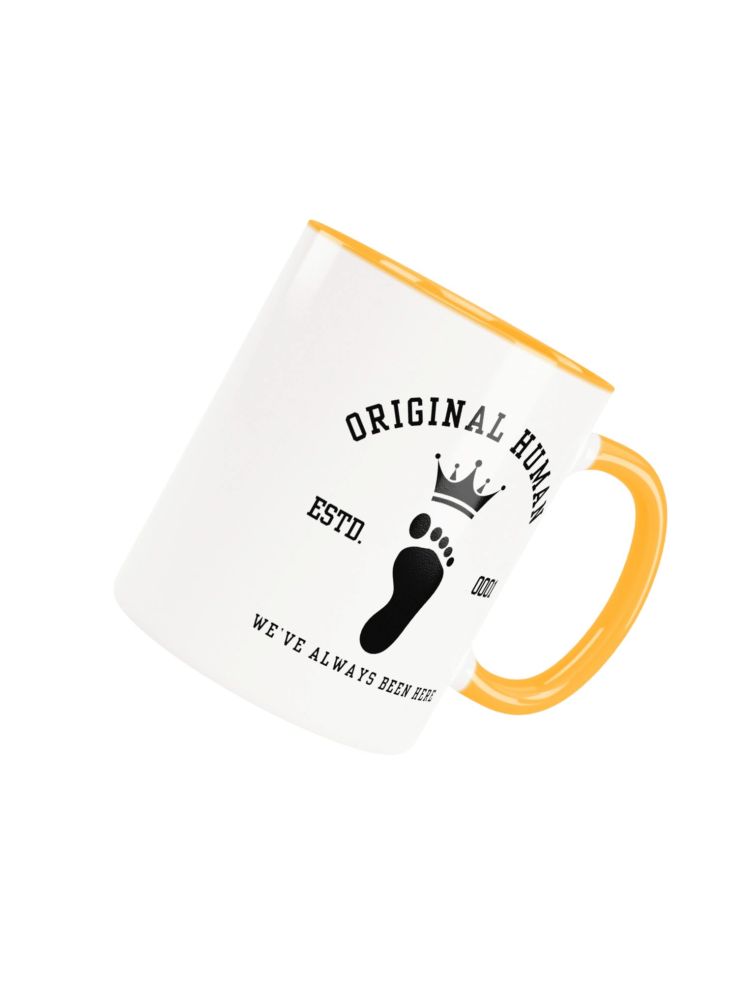 Original Human Two-Tone Coffee Mug | Crown & Footprint | Originology | Black History X product image (4)