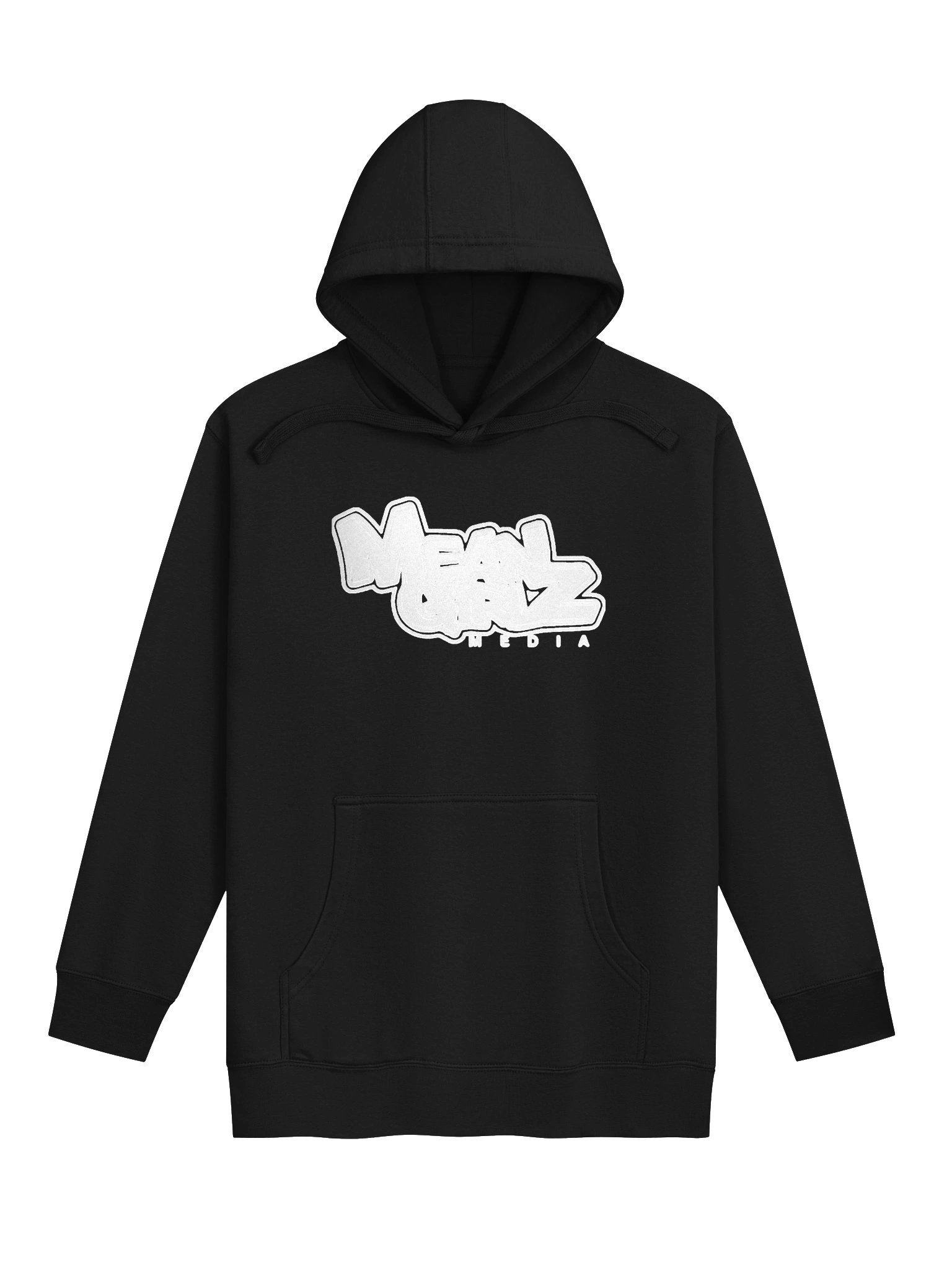 Classic Black Logo Stitched Hoodie product image (1)