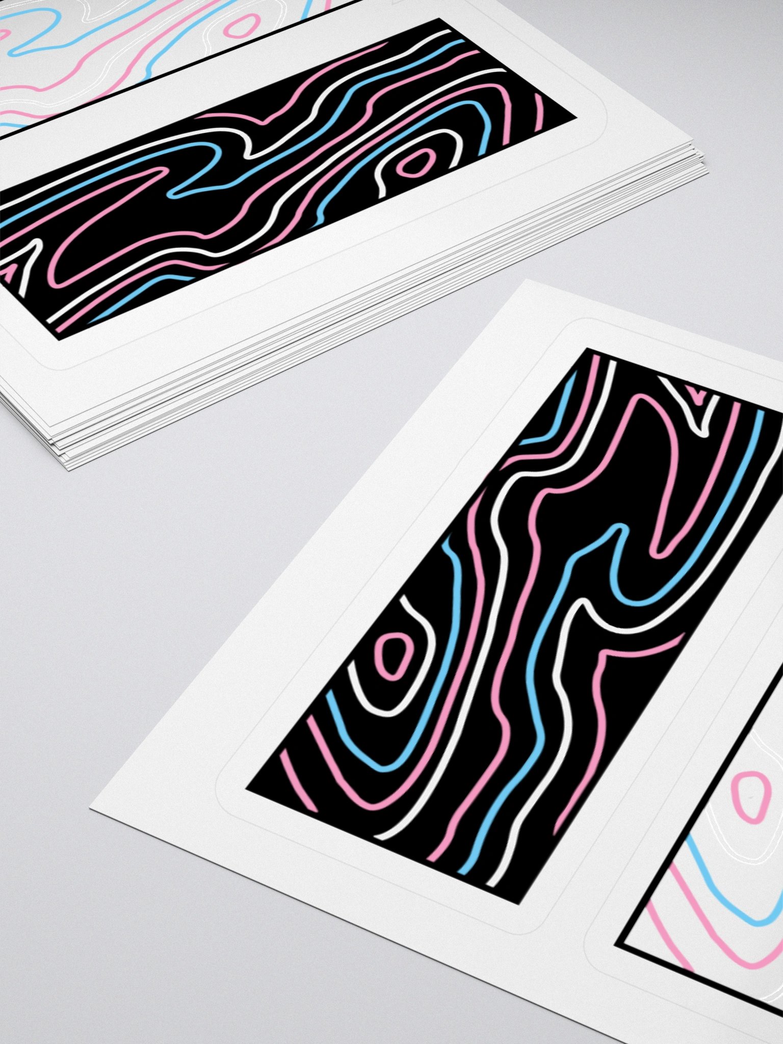 Topographic Pride- Trans sticker product image (4)