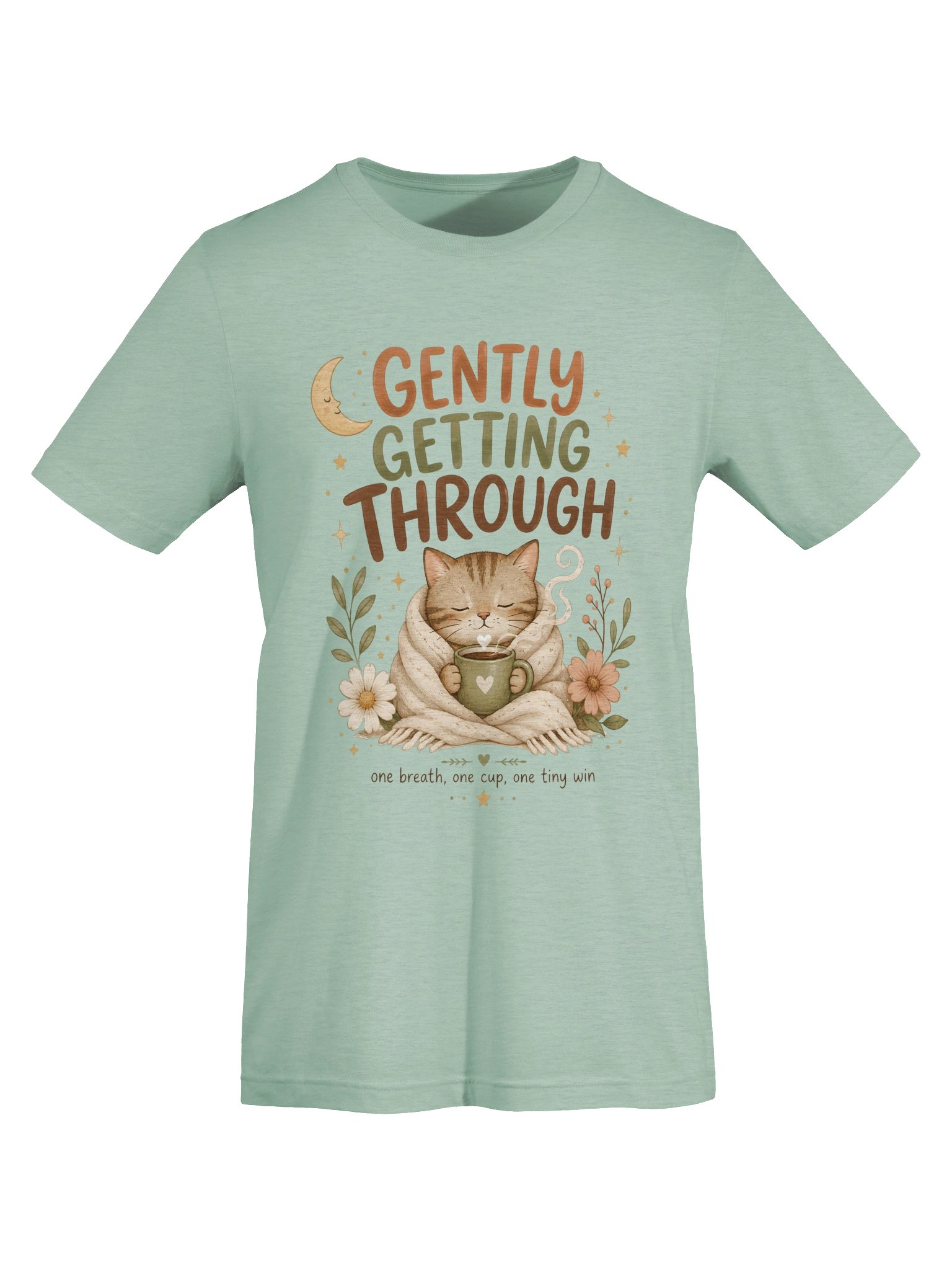 Gently Getting Through Cat Tee product image (41)