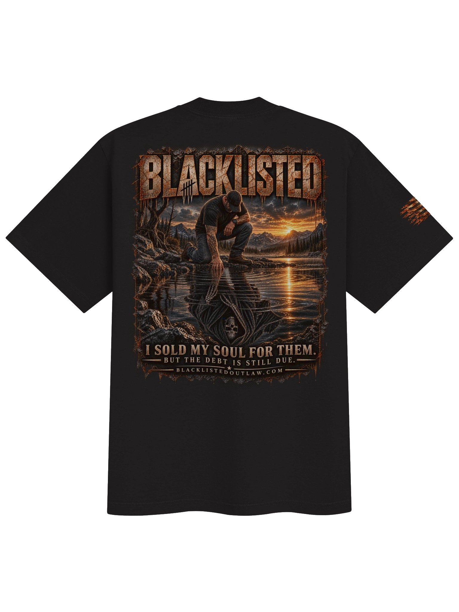BLACKLISTED — The Debt Heavyweight Tee product image (1)