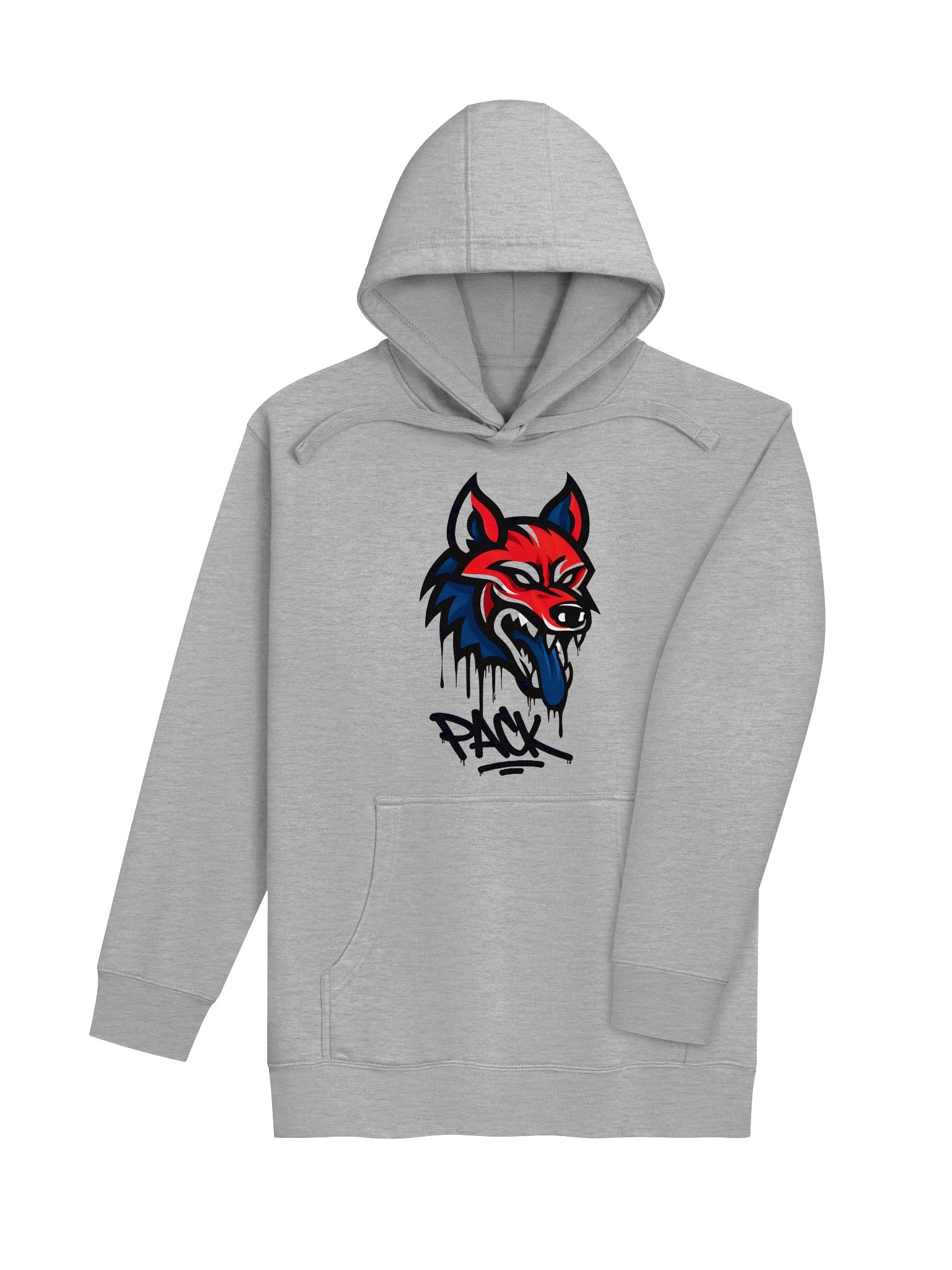 Vibrant Wolf Graphic Hoodie product image (10)