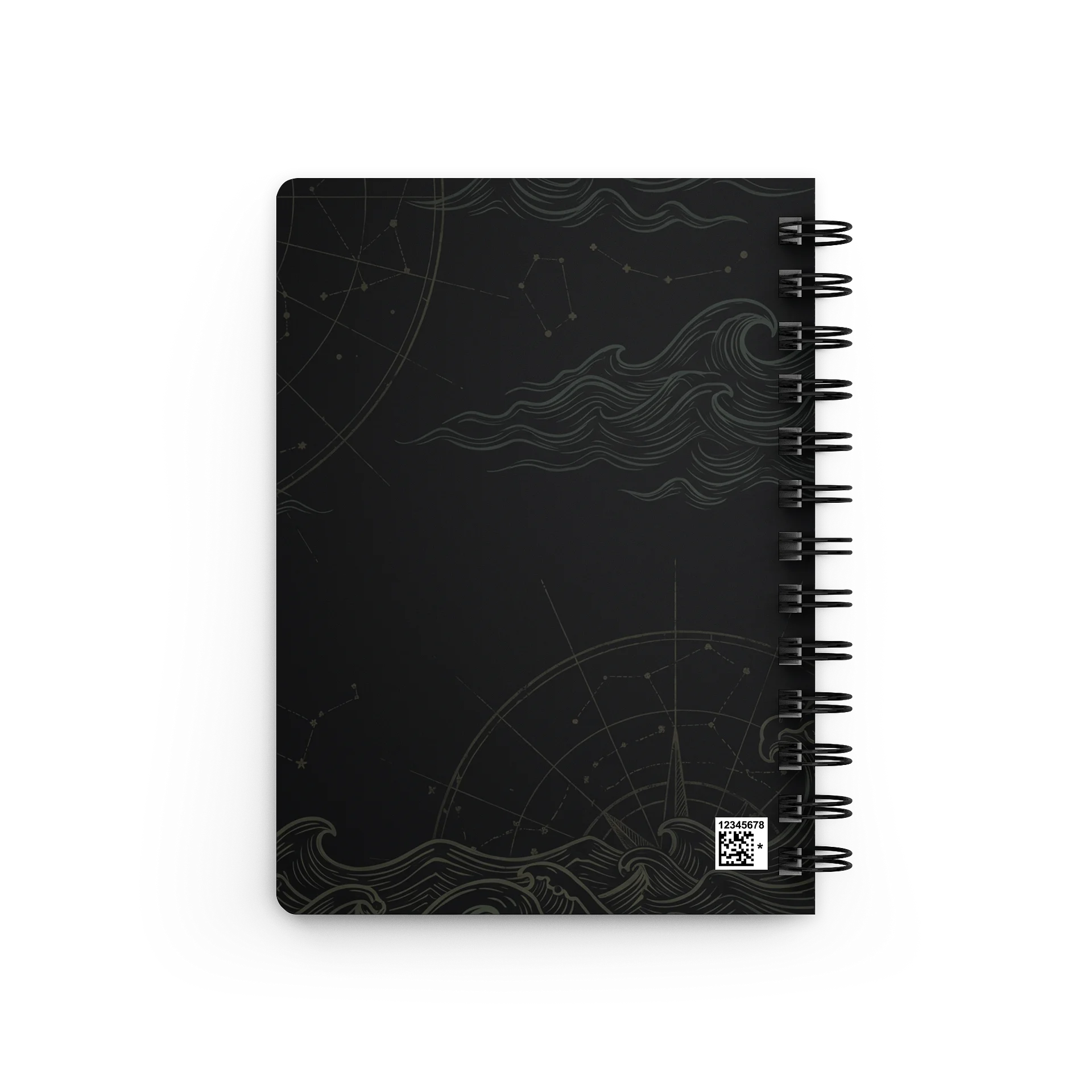Poseidon Notebook – Greek Mythology Spiral Journal with Ocean & Trident Design product image (5)