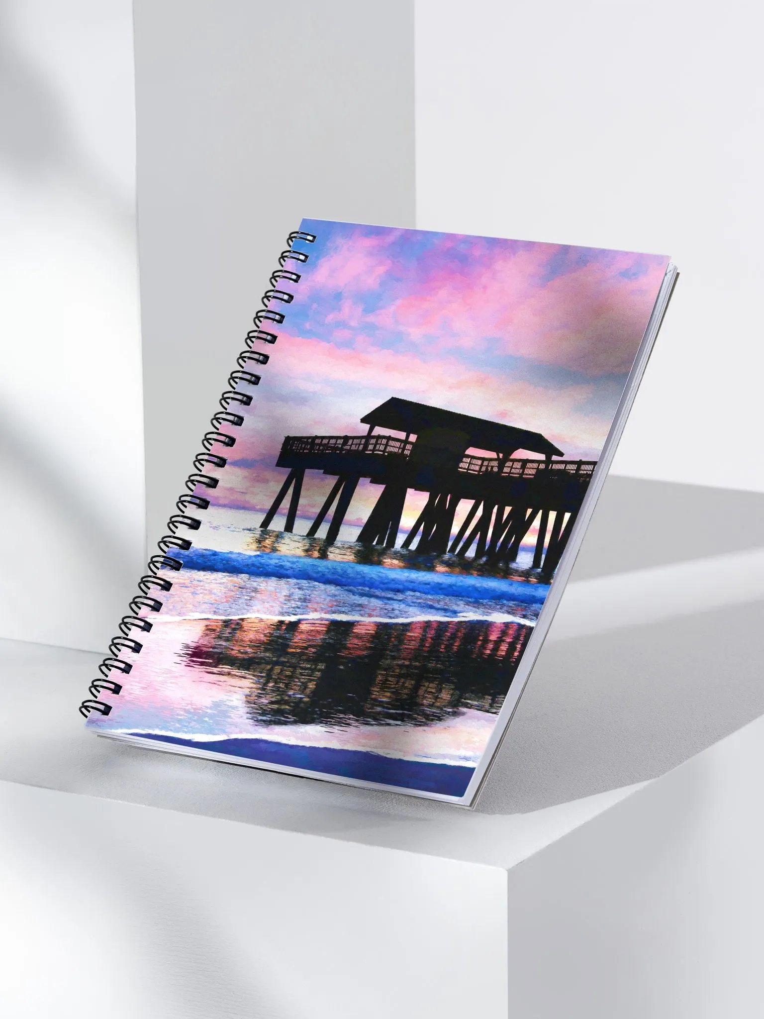 Colorful Tybee Island Sunrise - Georgia Coast - Spiral Notebook product image (3)