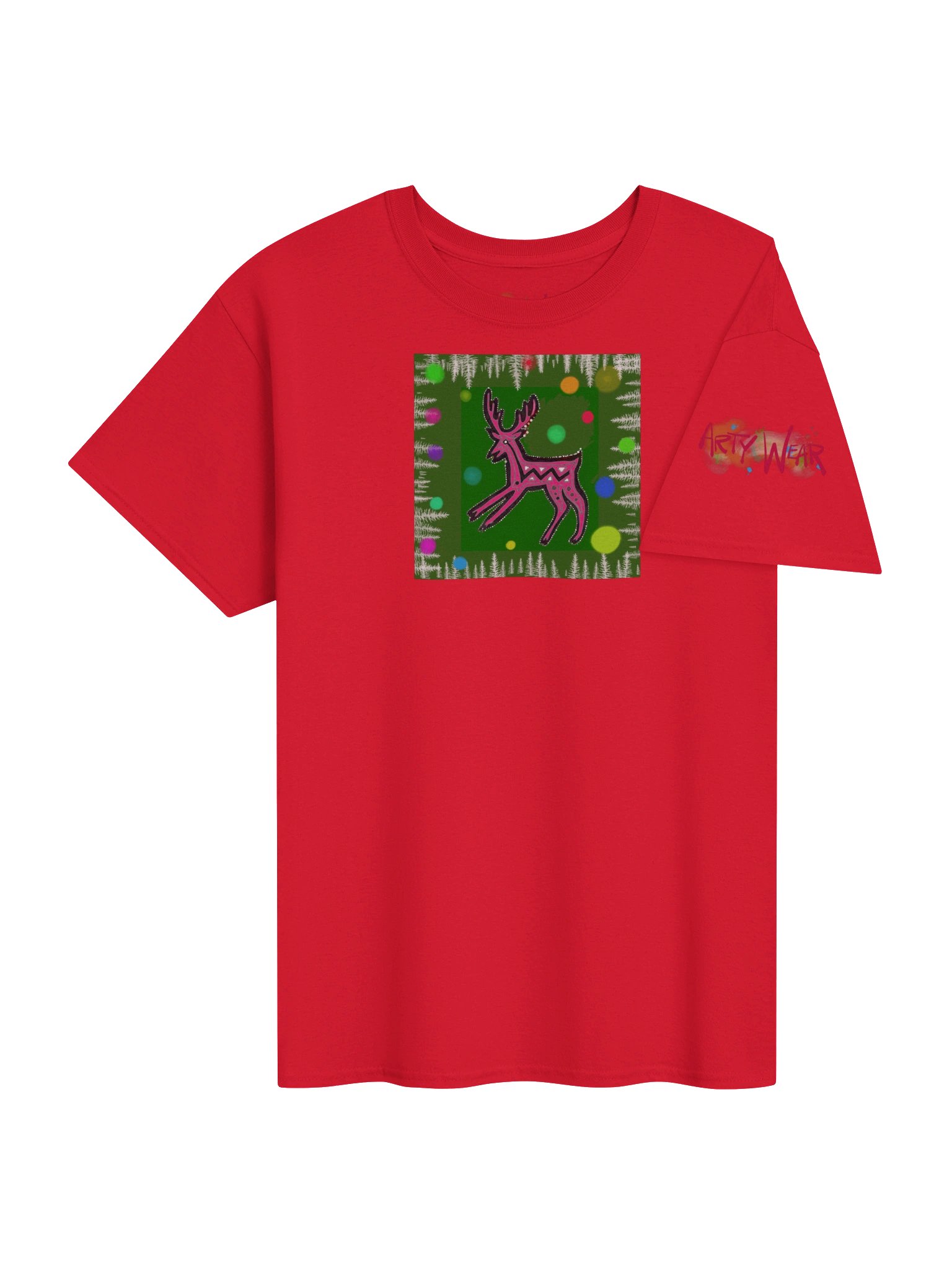 ArtyWear Tee of the Month - Dec '25 'Happy Holiday Deer' product image (3)