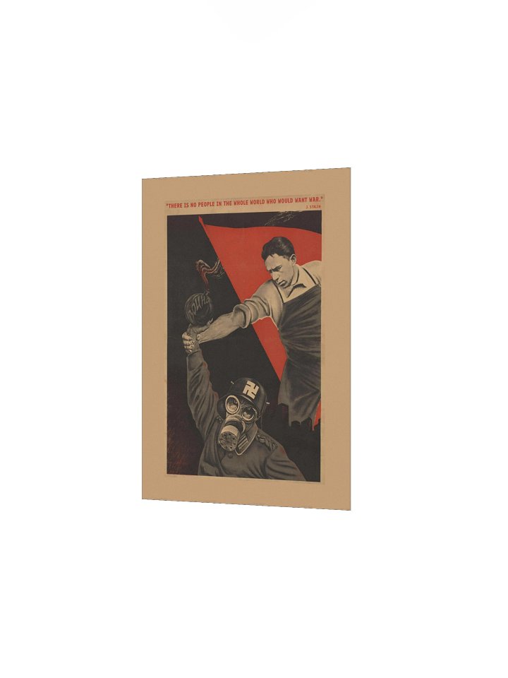 There is no people in the whole world who would want war Poster (small) product image (2)