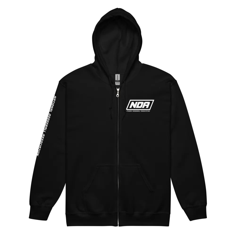 National Dodgeball Association Zip-Up Hoodie (Light) product image (2)