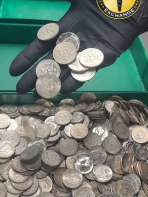 1,000 Kennedy Half Dollars Poured Out 💰 1,000 Kennedy Half Dollars. $500 face value. 357.5 ounces of silver. This is what real money sounds like. Money Metals just poured out a massive bag of 1964 90% silver half dollars. 🪙 Money Metals Exchange . . . . . . . . . . . . . . . . #JFK #Kennedy #HalfDollars #CoinCollecting #SilverStacking #SilverCoins #Coins #Silver #PreciousMetals #JunkSilver #Numismatics