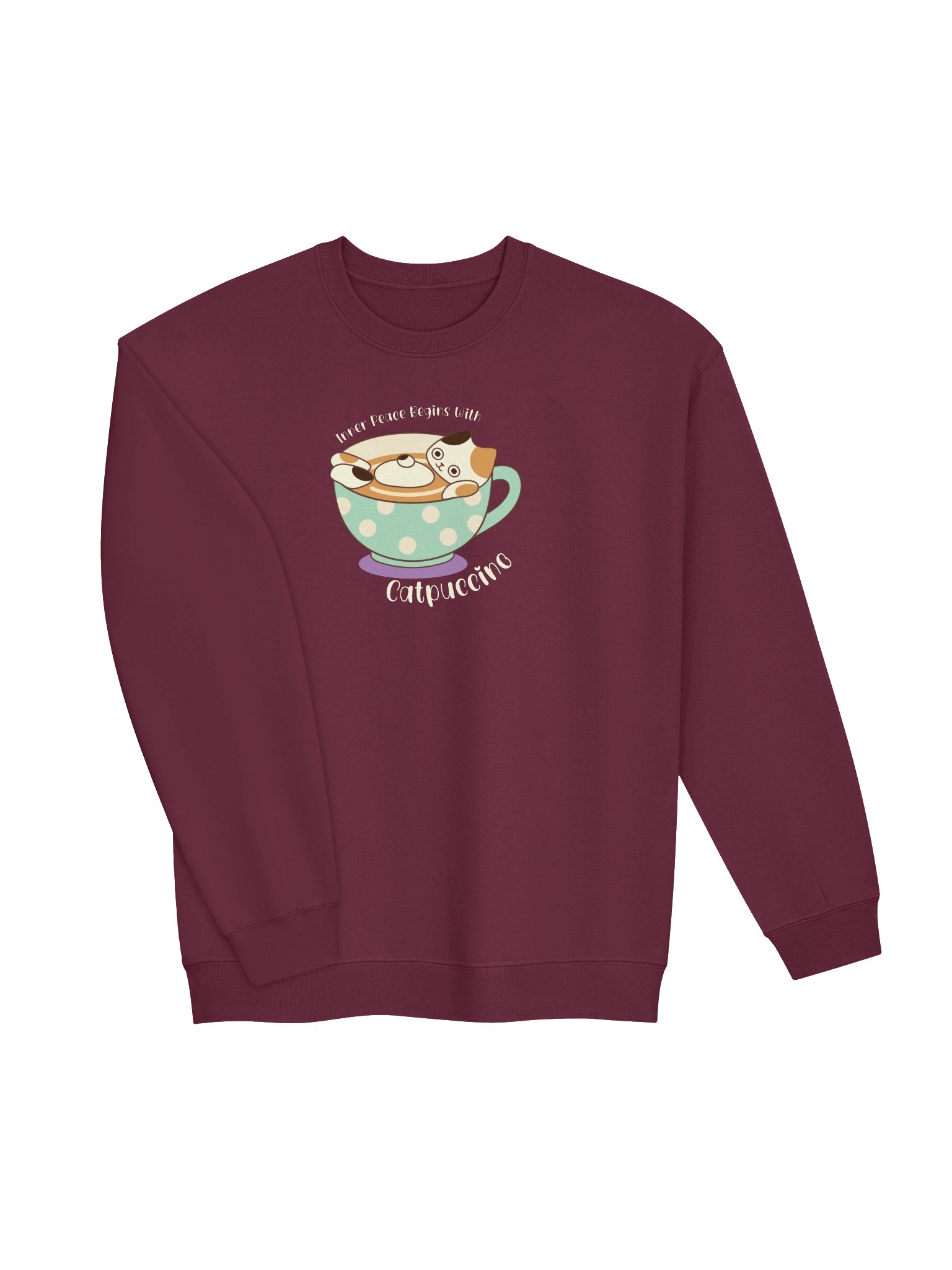 Catpuccino Cat - Unisex Adult Sweatshirt product image (2)