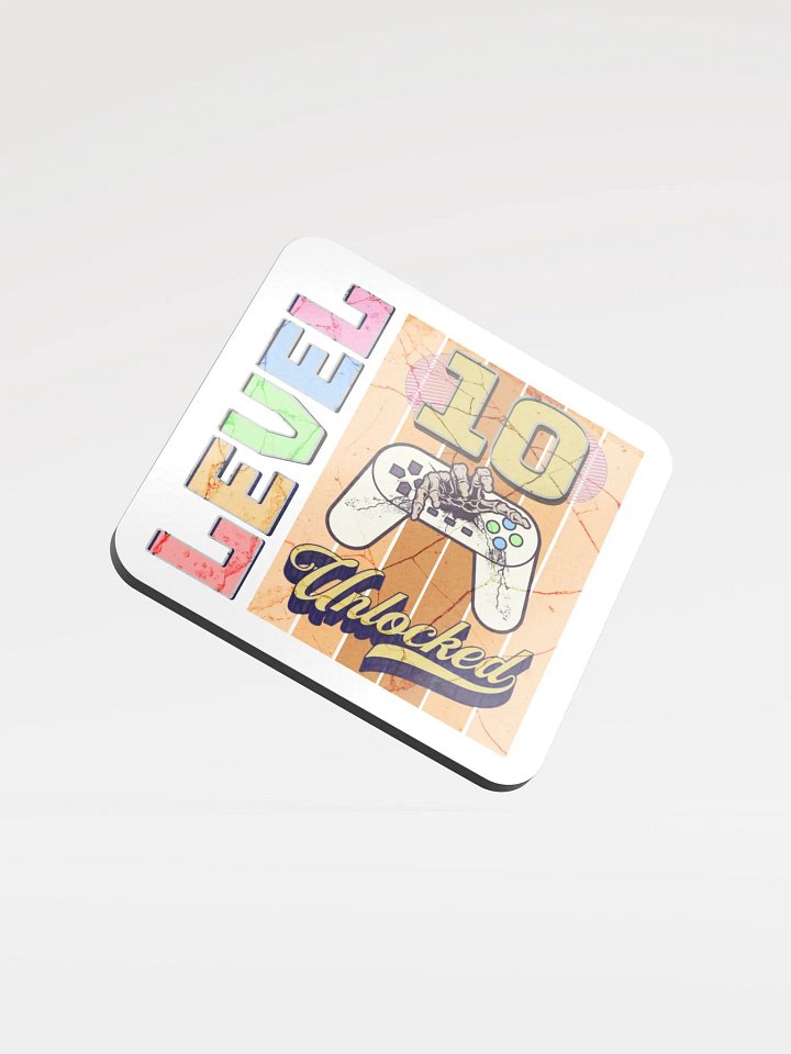 Level 10 Unlocked Gamer Coaster Set product image (2)