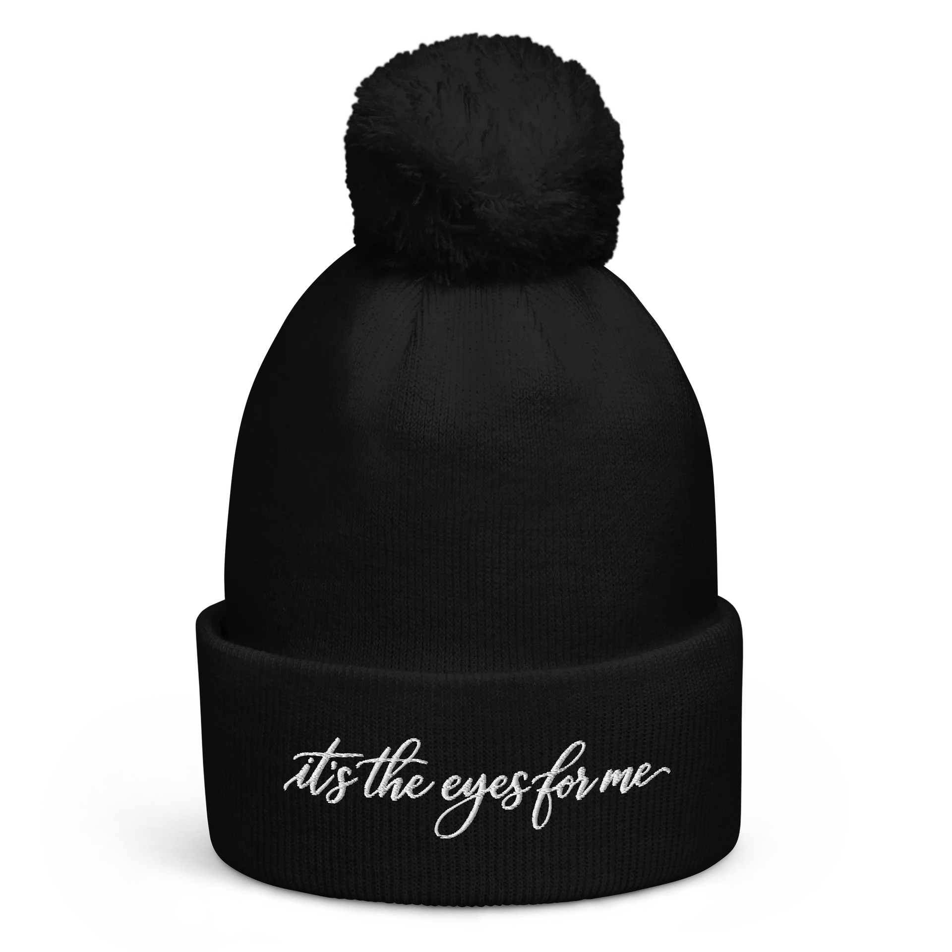 It's The Eyes For Me Poof Ball Beanie product image (1)