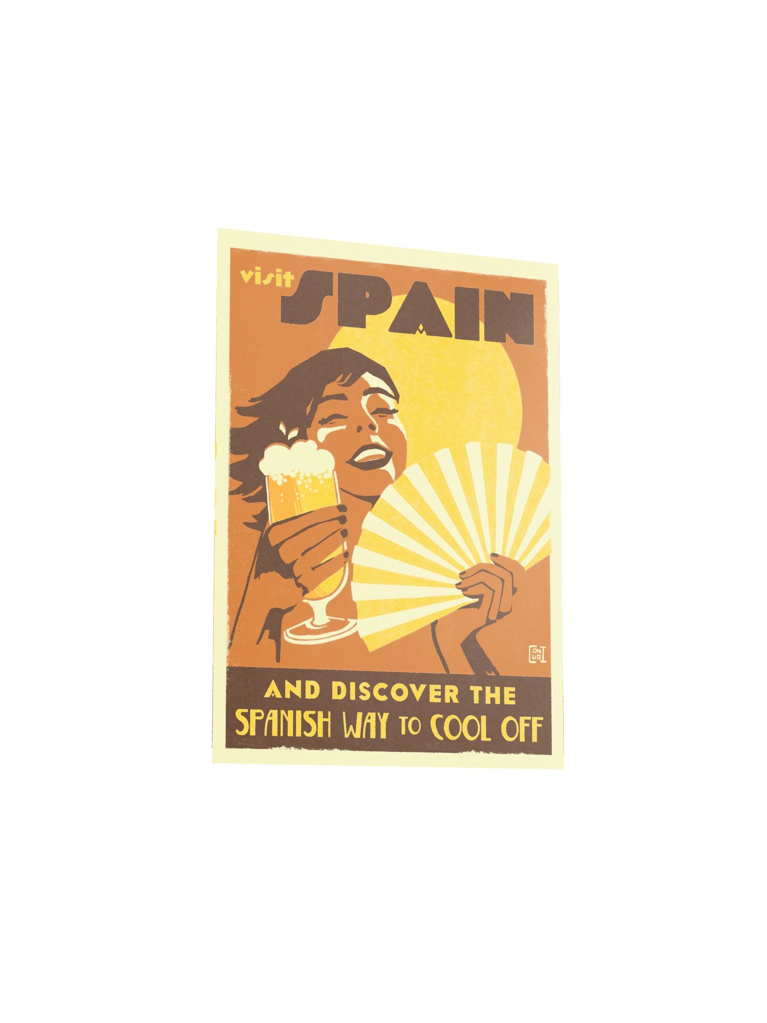 Visit Spain Retro Travel Poster product image (4)