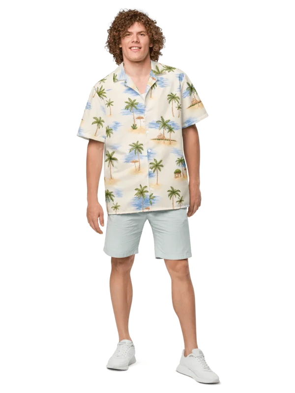GTA VI Brian Heder Tropical Palm Tree & Cabana Hawaiian Shirt product image (2)