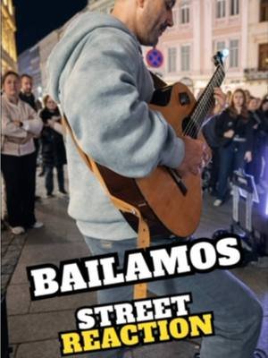 BAILAMOS 🔥 Street Reaction | Enrique Iglesias  Listen the full version on my YouTube channel  #enriqueiglesias #bailamos #imadfares #spanishguitar #guitar 
