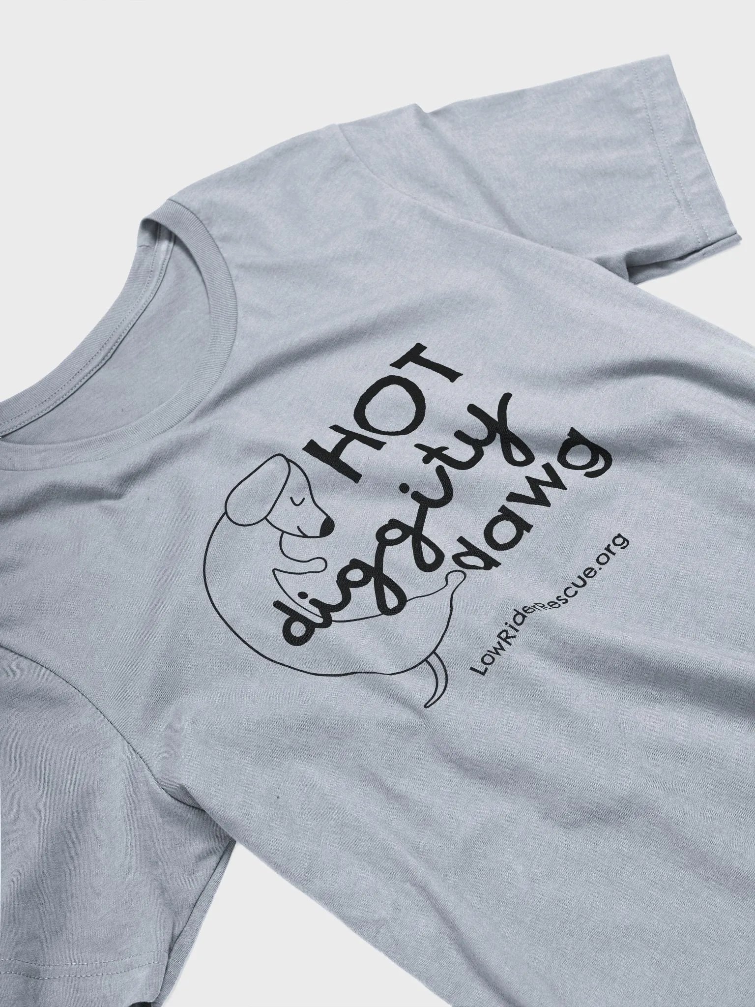 Hot Diggity Dawg Low Rider Dachshund Rescue T product image (2)
