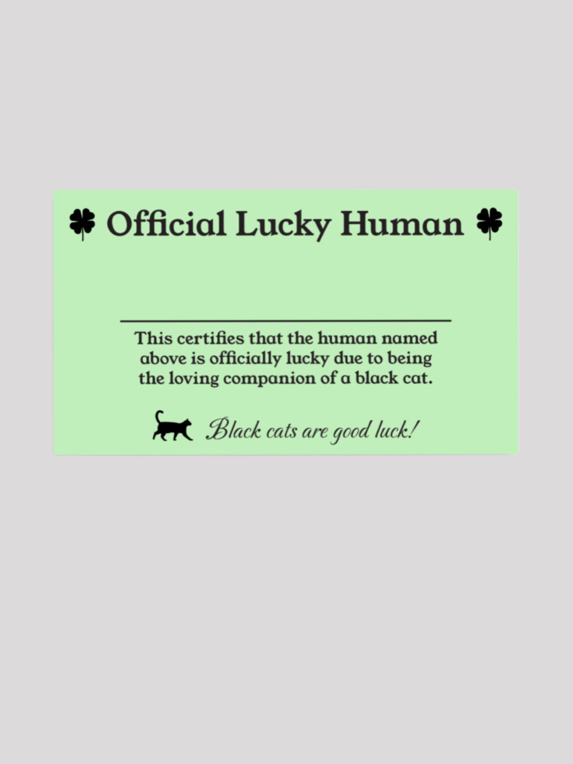 Official Lucky Human card product image (1)