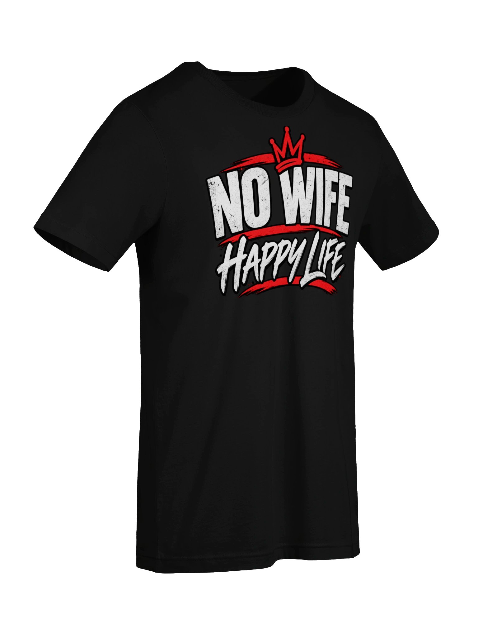 No Wife Happy Life Men's Graphic T-Shirt product image (63)