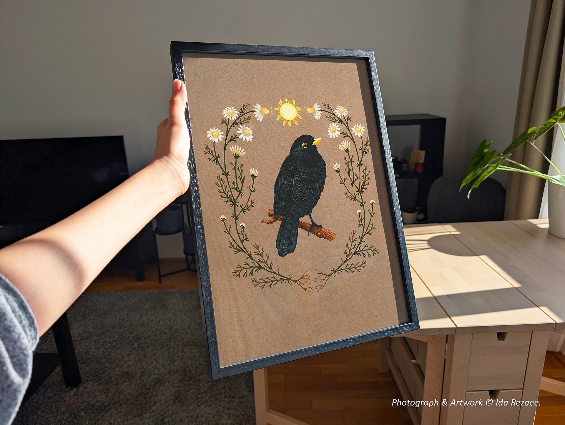 Blackbird Art Print, Pagan Décor product image (6)