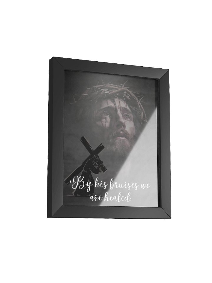 Modern Catholic Wall Art – Redemption Crown Matte Poster | Framed Jesus Art | Christian Home Décor product image (2)