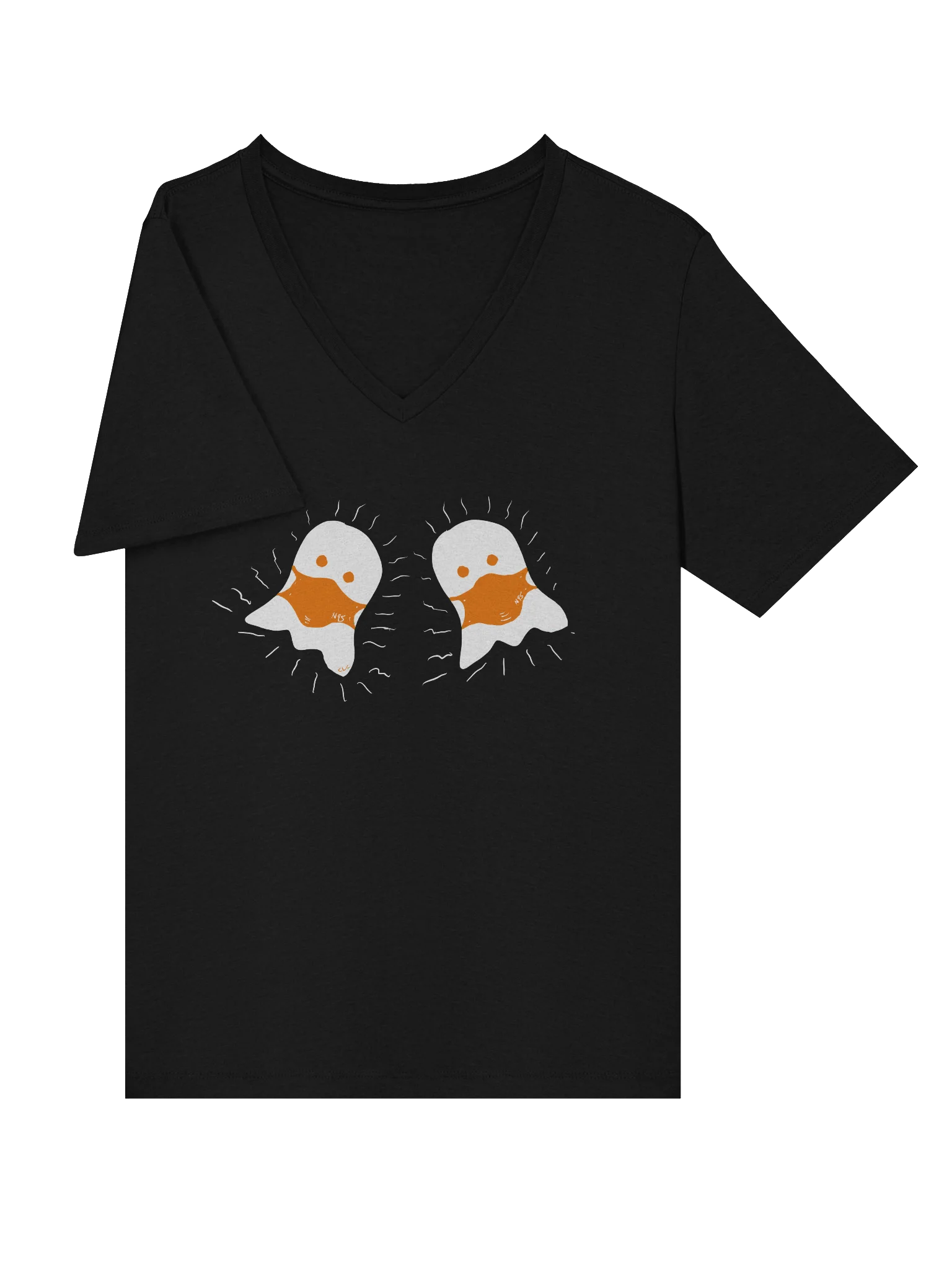 Boo! Masked duo v-neck tee product image (21)