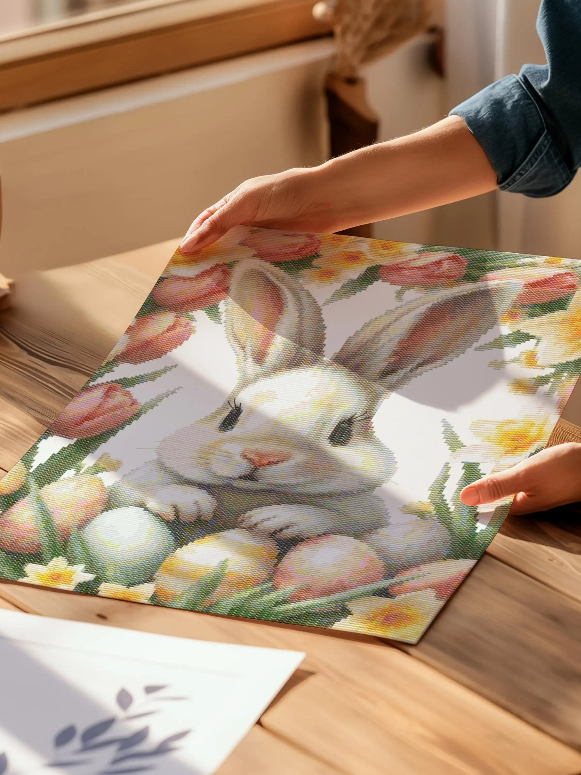 Springtime Bunny Cross Stitch Pattern product image (7)
