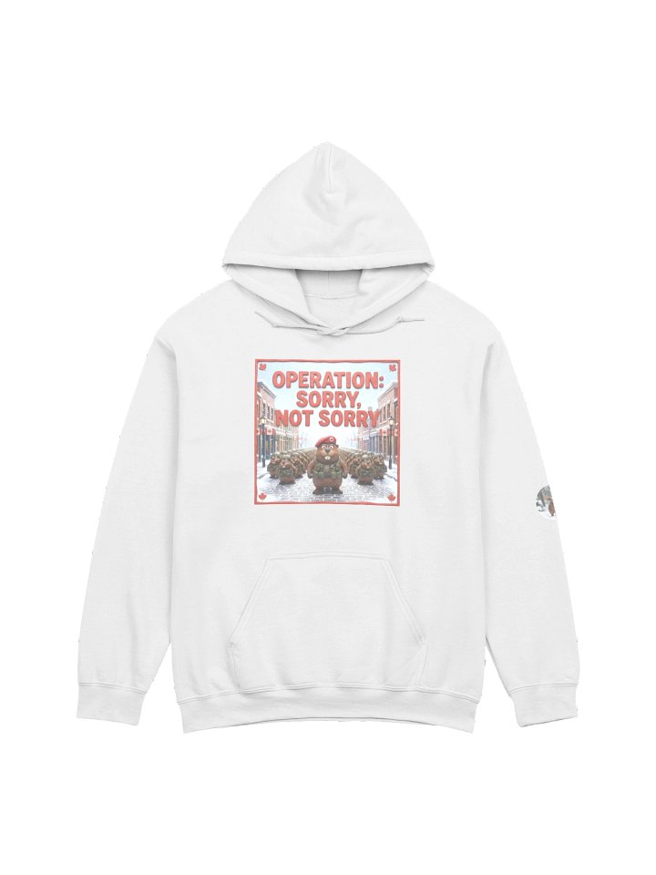 Operation: Sorry | Beaver Army Essential Hoodie (White) product image (1)