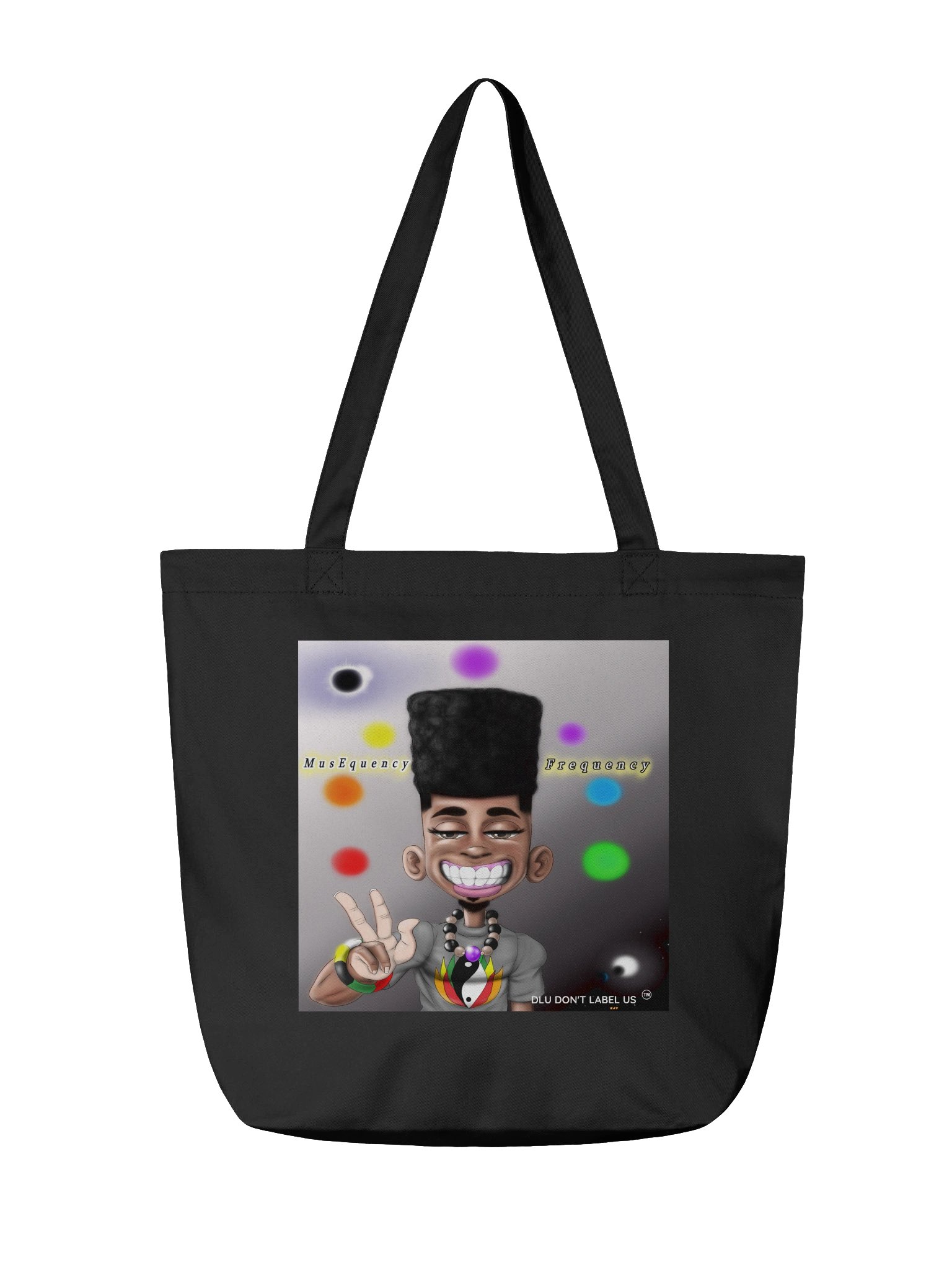 MusEquency Peace Sign Tote Bag product image (4)