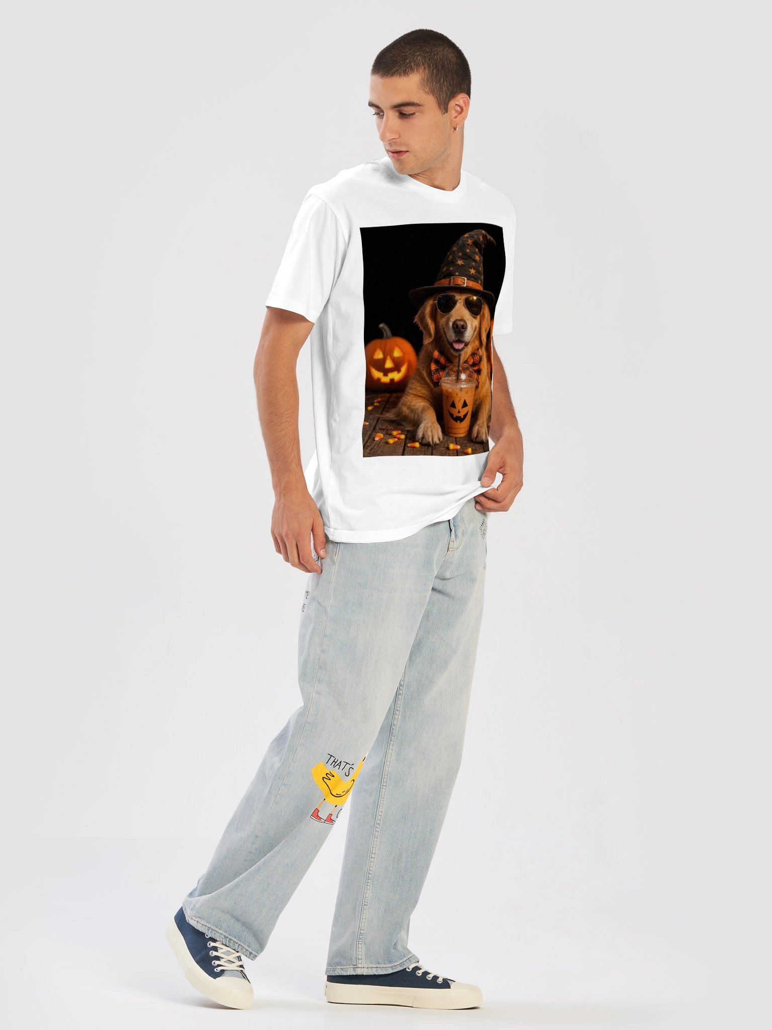 Halloween Dog Graphic T-Shirt product image (11)