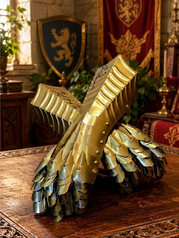 KING EMILIO THE ARMORED ONE’S Signed Royal Gauntlets-Second Generation-Signature product image (1)