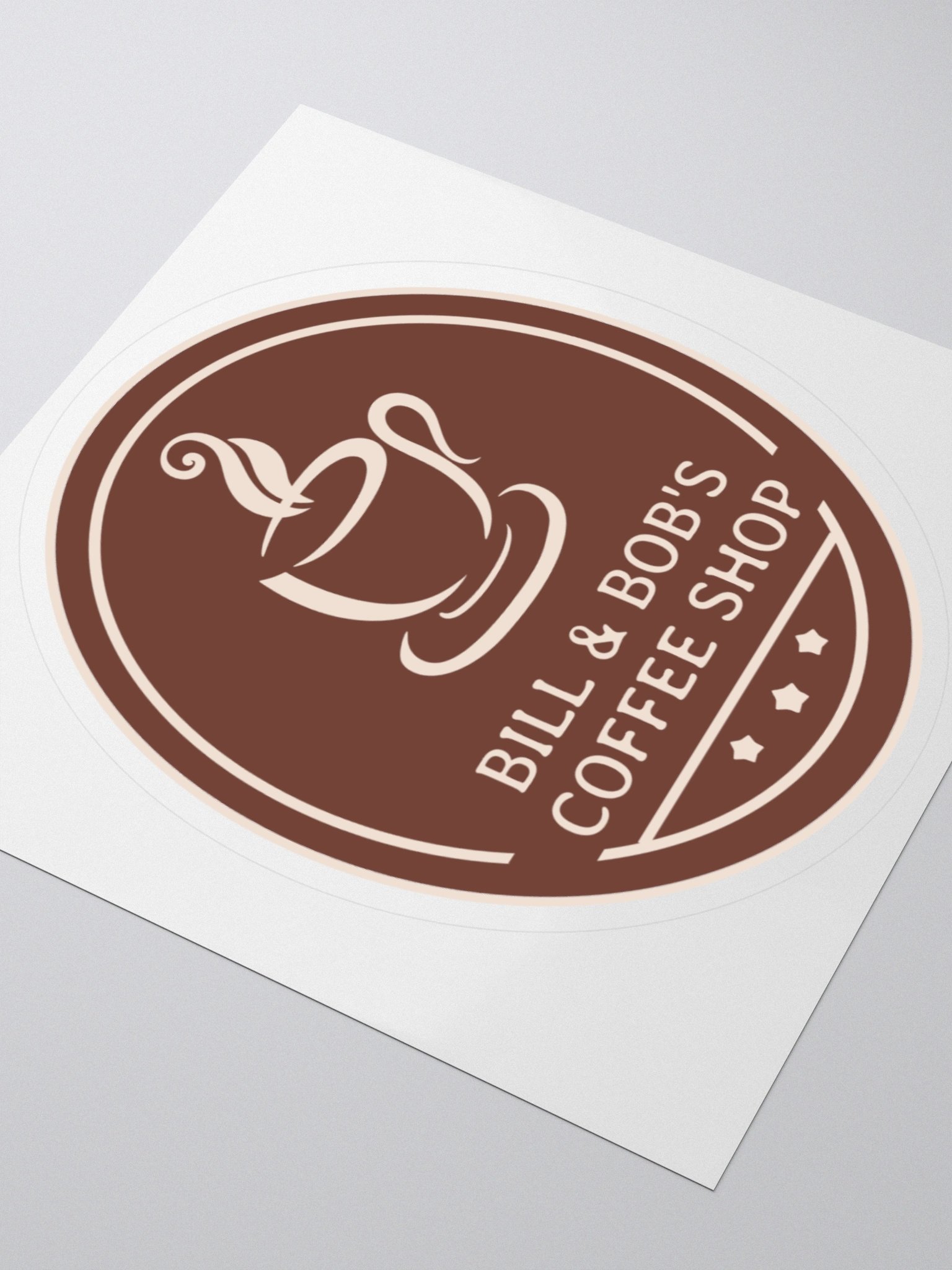 Bill & Bob's Coffee Shop Sticker product image (3)