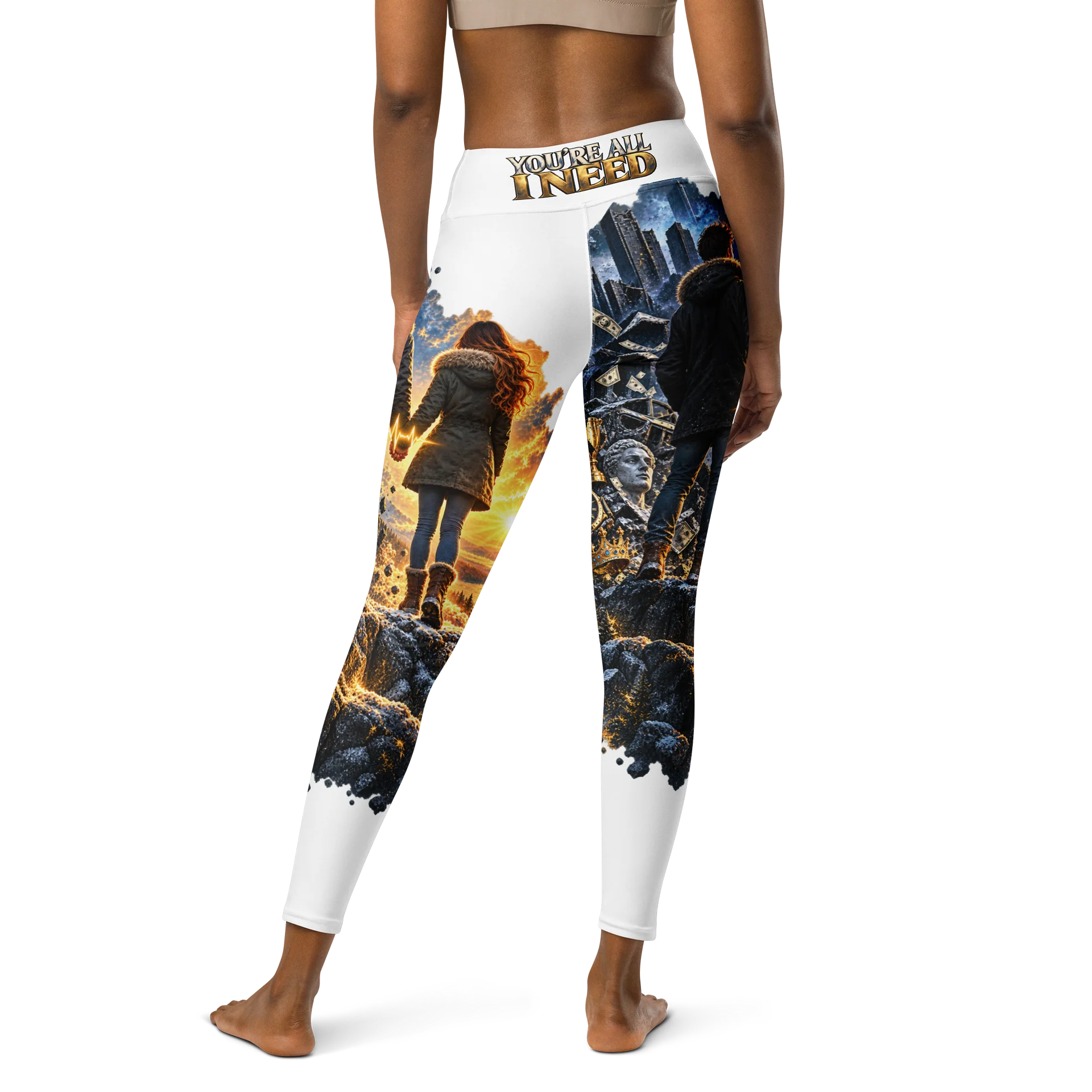 You’re All I Need—Hyper Sync Beats High-Waisted Premium Graphic Leggings product image (2)