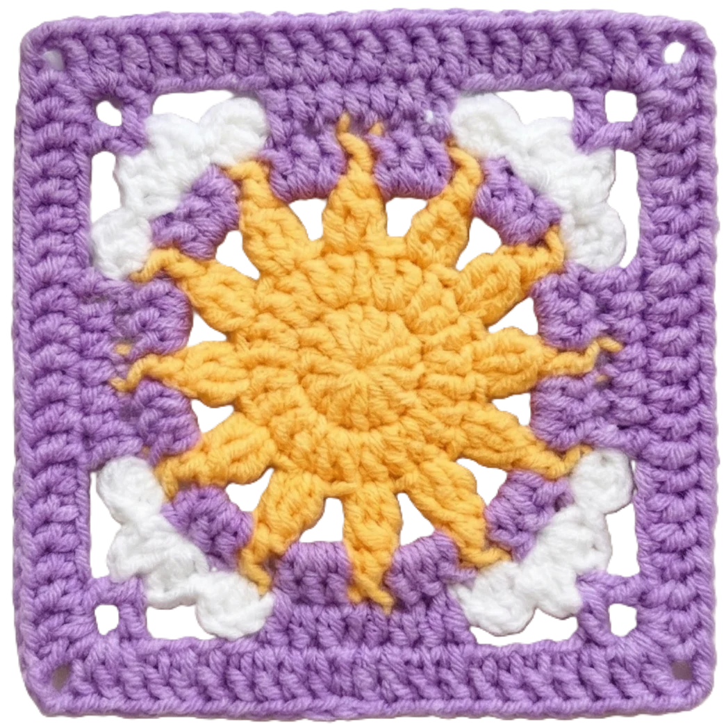Sun & Moon with Clouds Granny Square Bundle (2-in-1) product image (2)