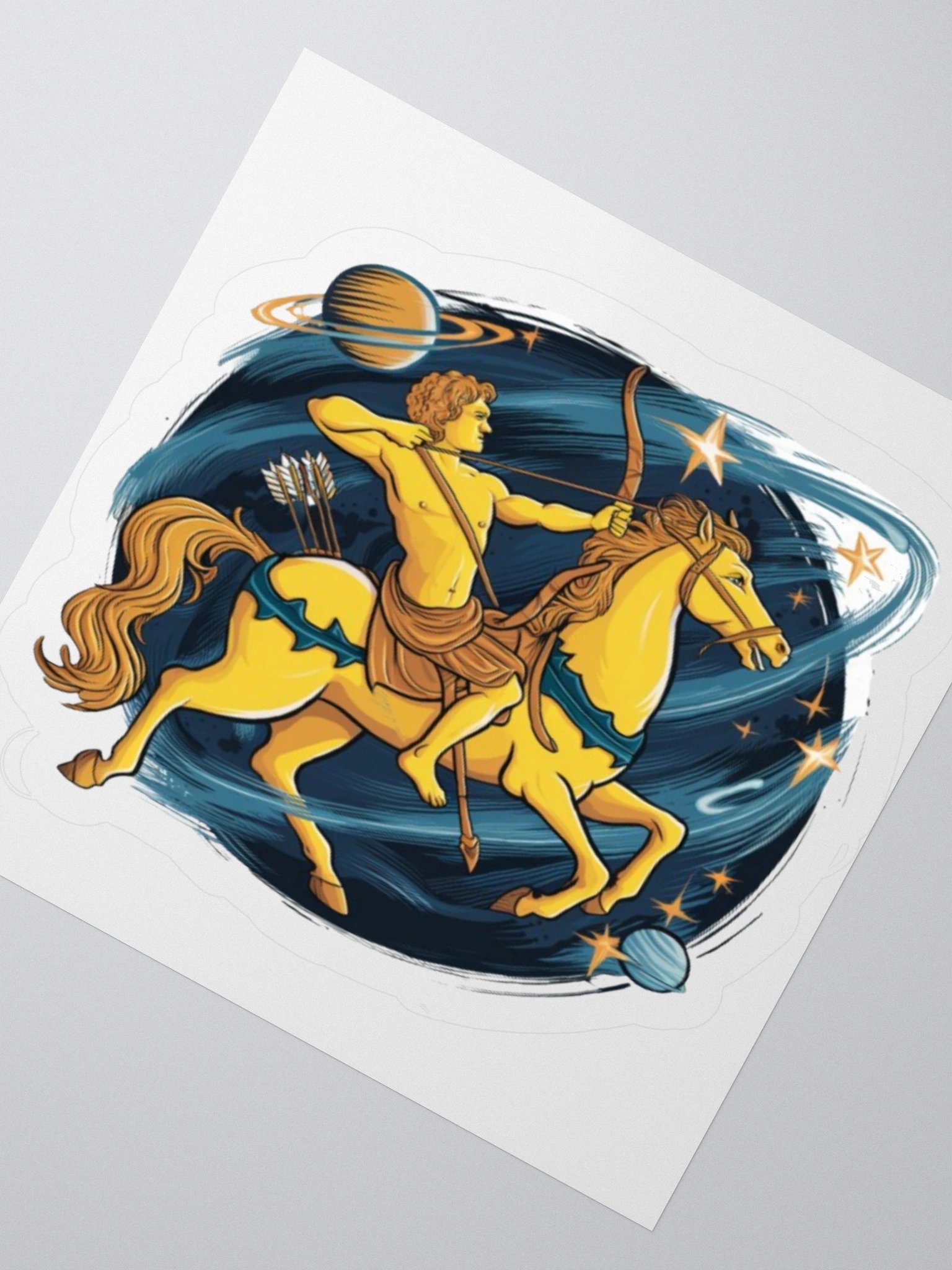 Exclusive Sagittarius Zodiac Sticker: Centaur Archer in Cosmic Twilight - Perfect for Astrology Fans and Unique Gifts! product image (4)