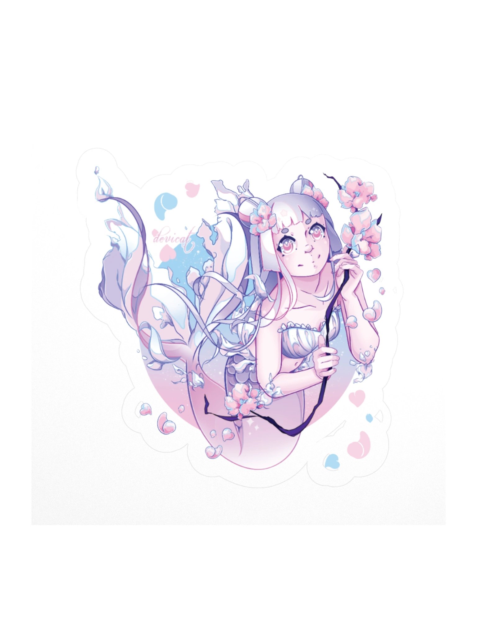 CandiCat Mermaid 2025 Sticker product image (1)