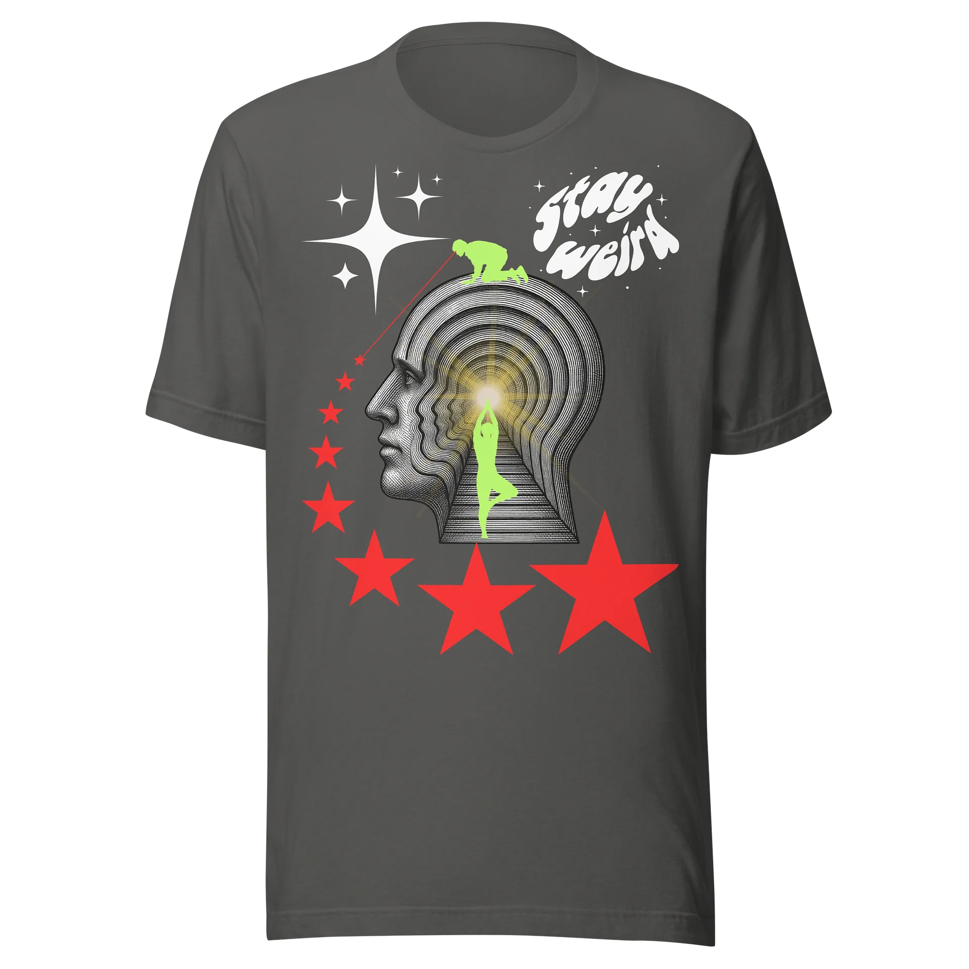 Glowing Mind Stay Weird Tee — Bone Jungle x Bella+Canvas product image (1)