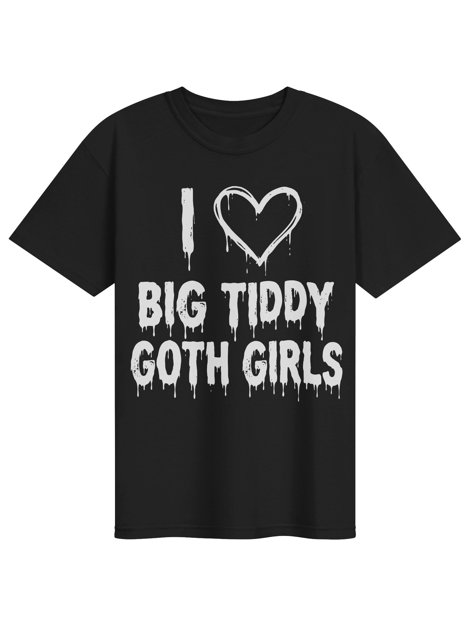 I Heart Big Tiddy Goth Girls Tee product image (1)