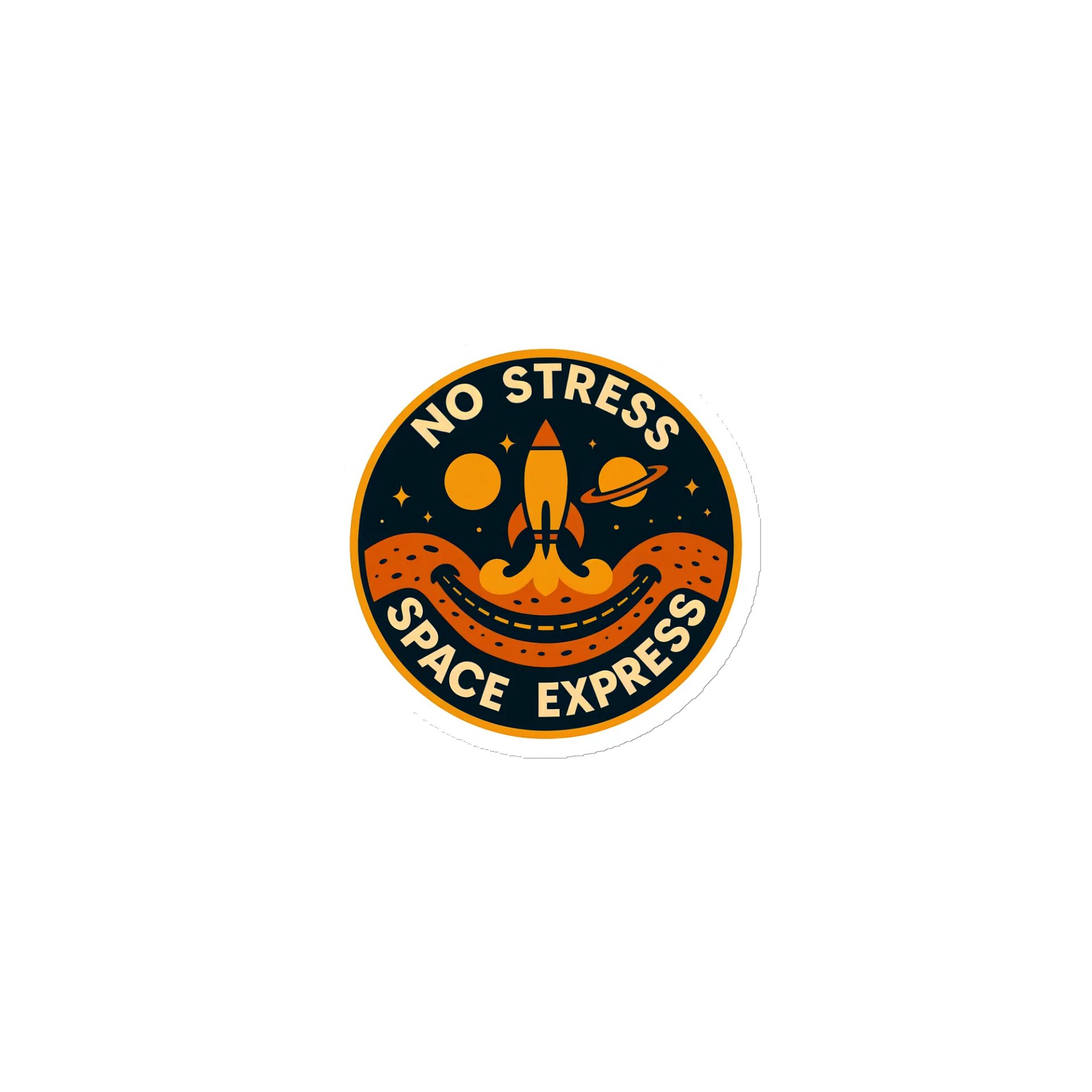 No Stress Space Express Magnet product image (1)
