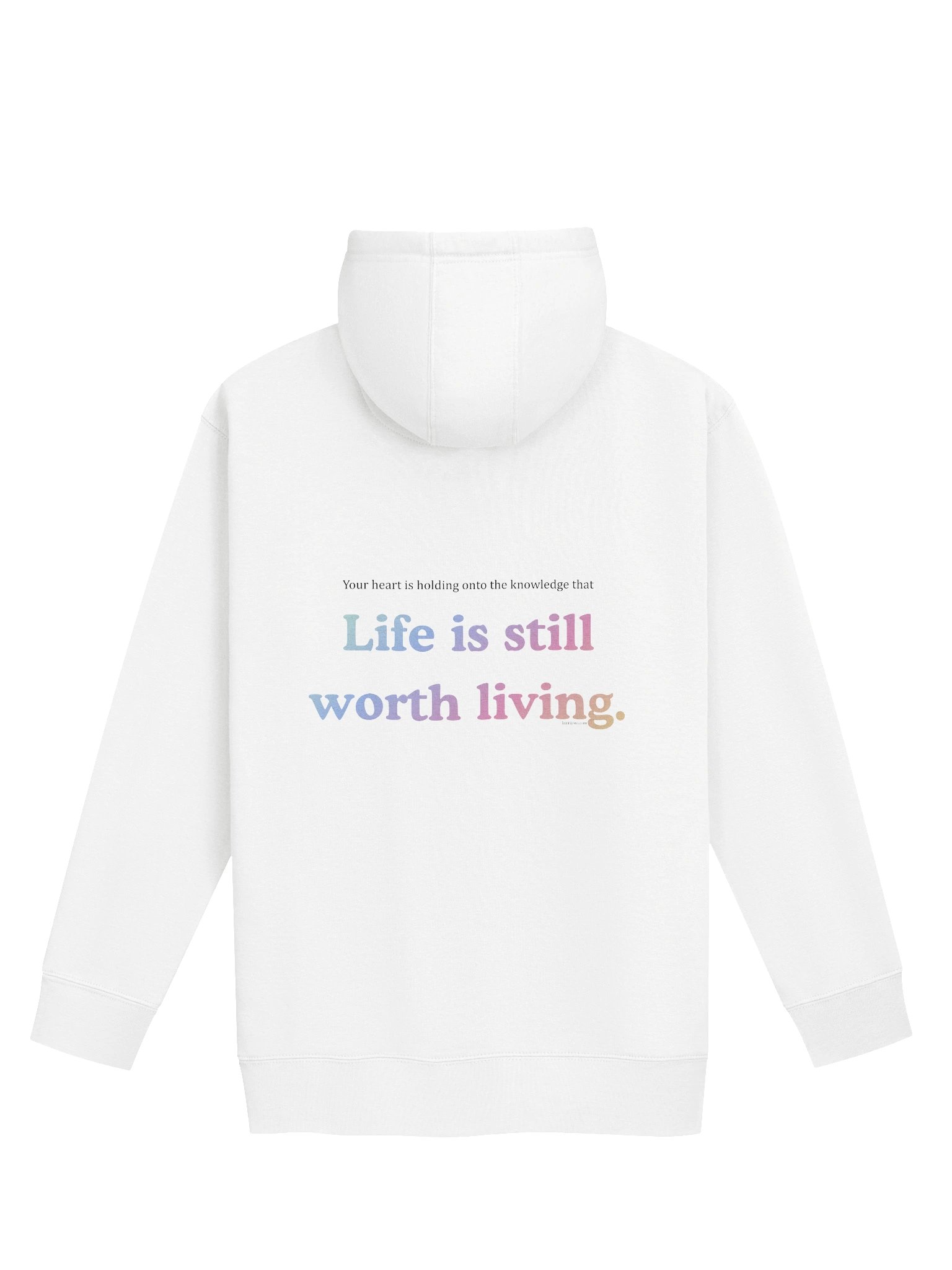 Life is Still Worth Living Hoodie - Rainbow Light product image (2)