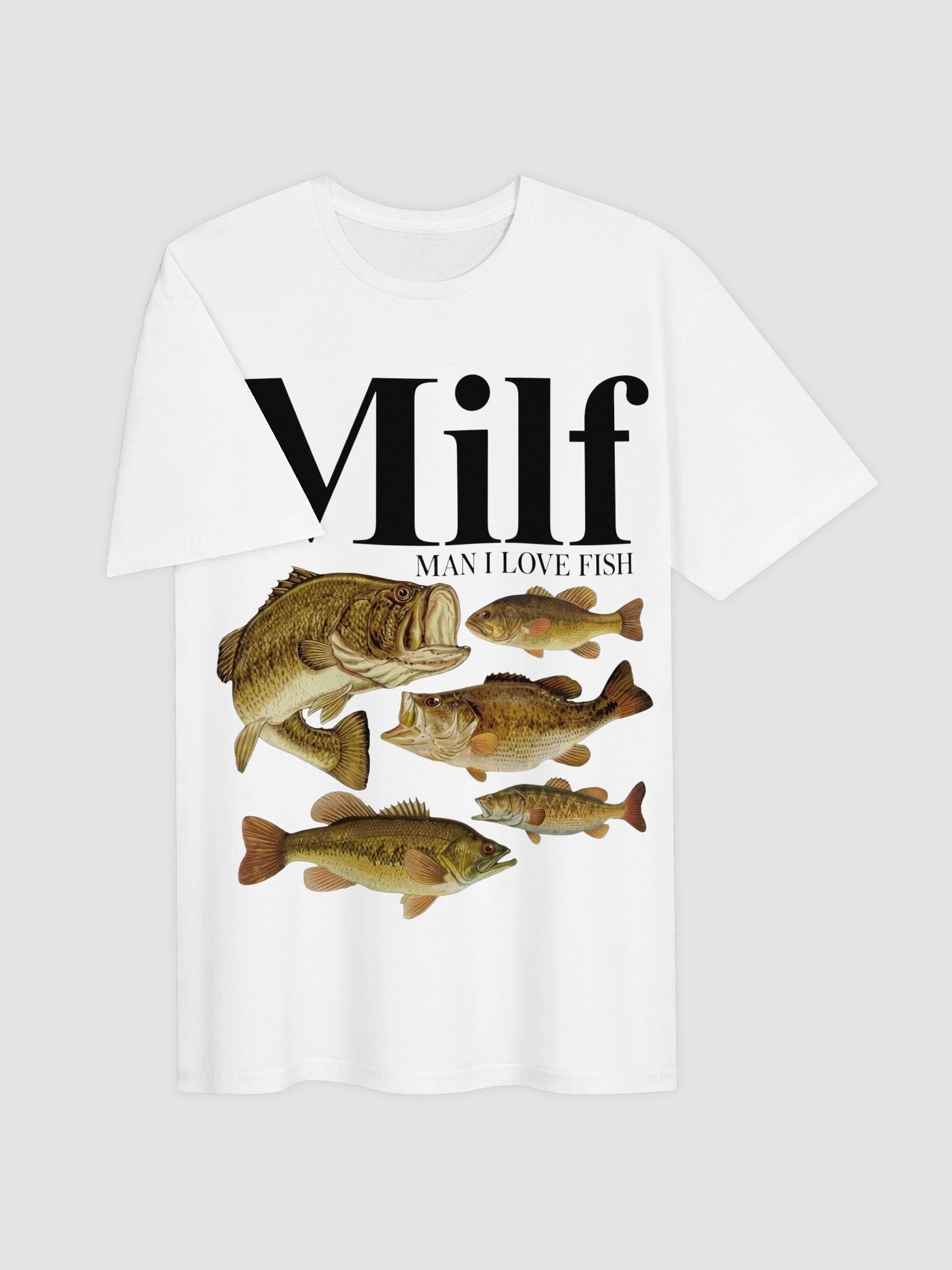 Funny Women's T-Shirt | MILF Man I Love Fish Graphic Tee | Novelty Fishing Shirt Gift for Her product image (4)