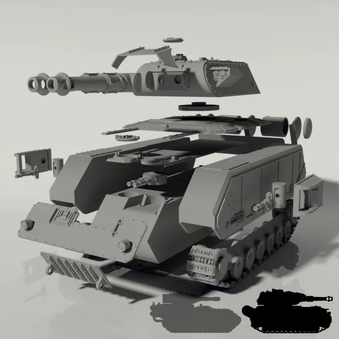 Grim Maus Heavy Battle Tank STLs product image (5)