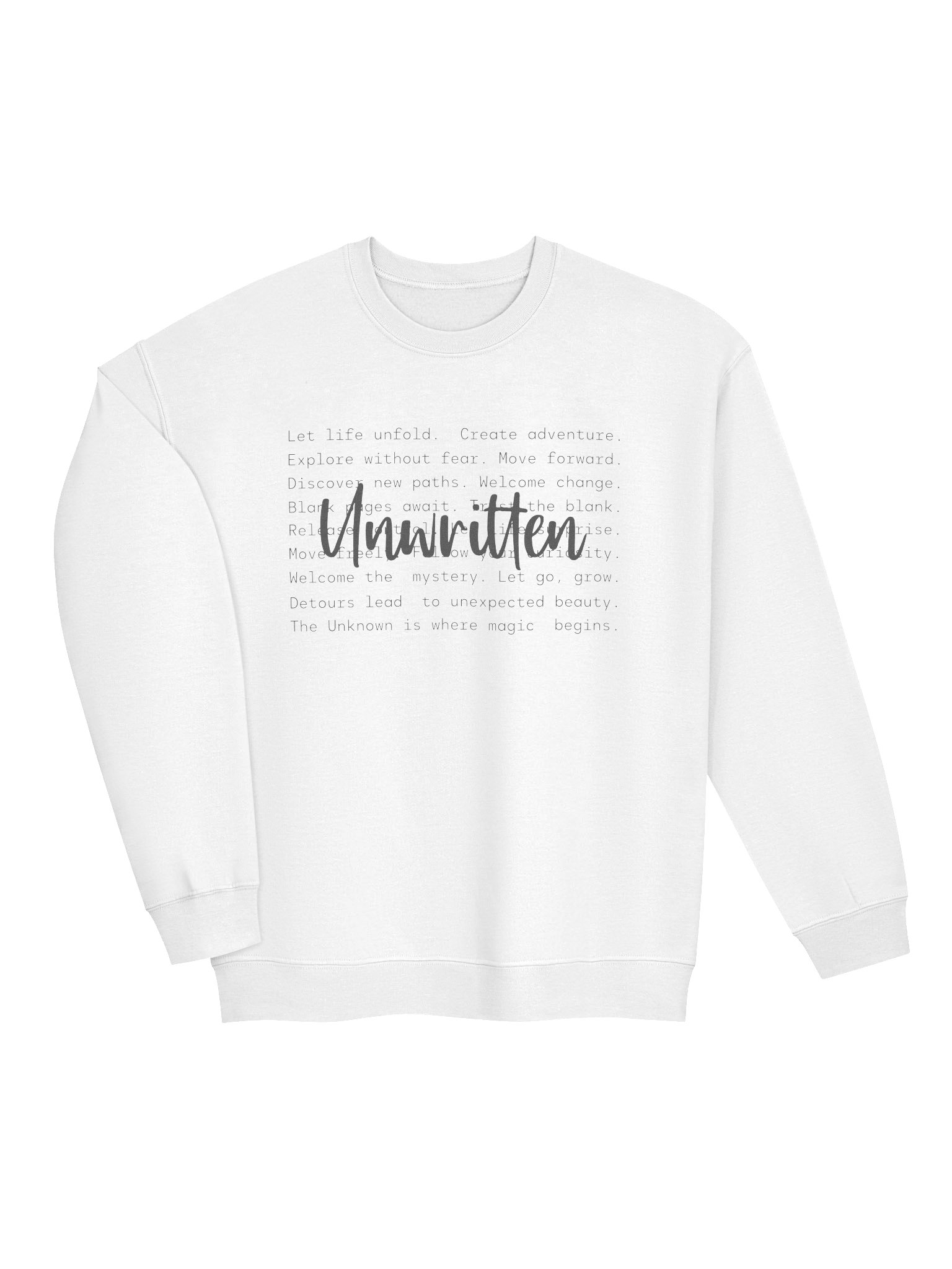 Unwritten – Letting Go of Control and Welcoming Change Mental Health Awareness Sweatshirt product image (34)