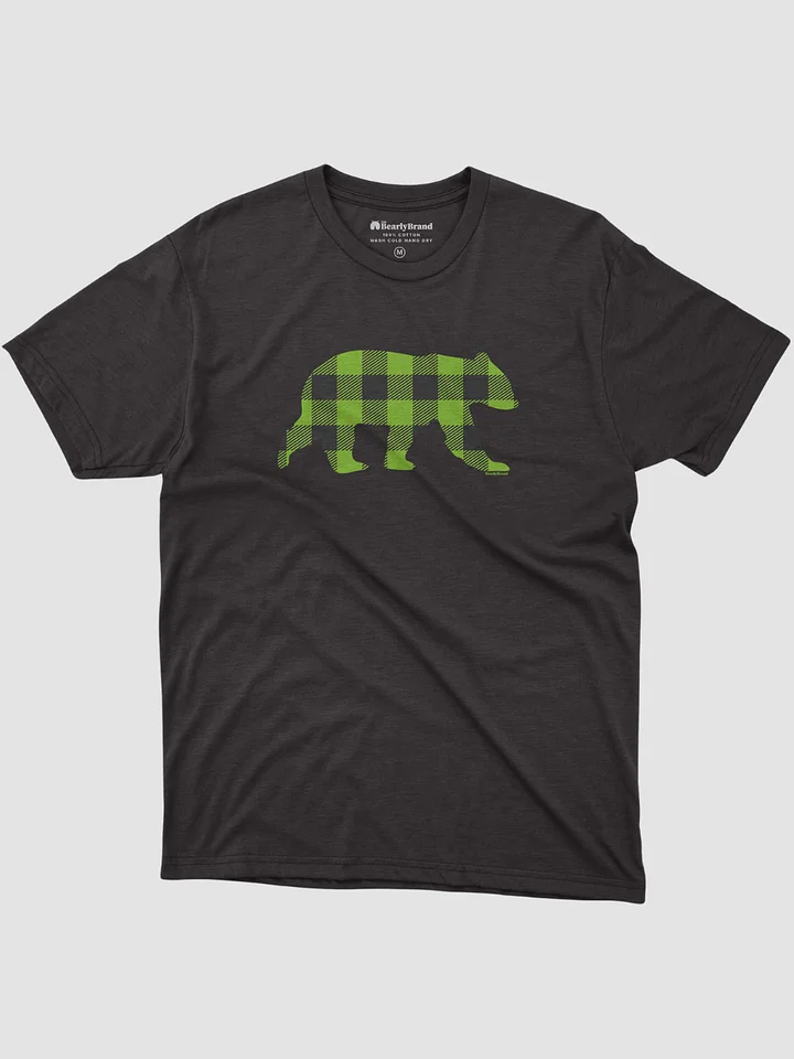 Green Buffalo Check Bear T-Shirt product image (1)