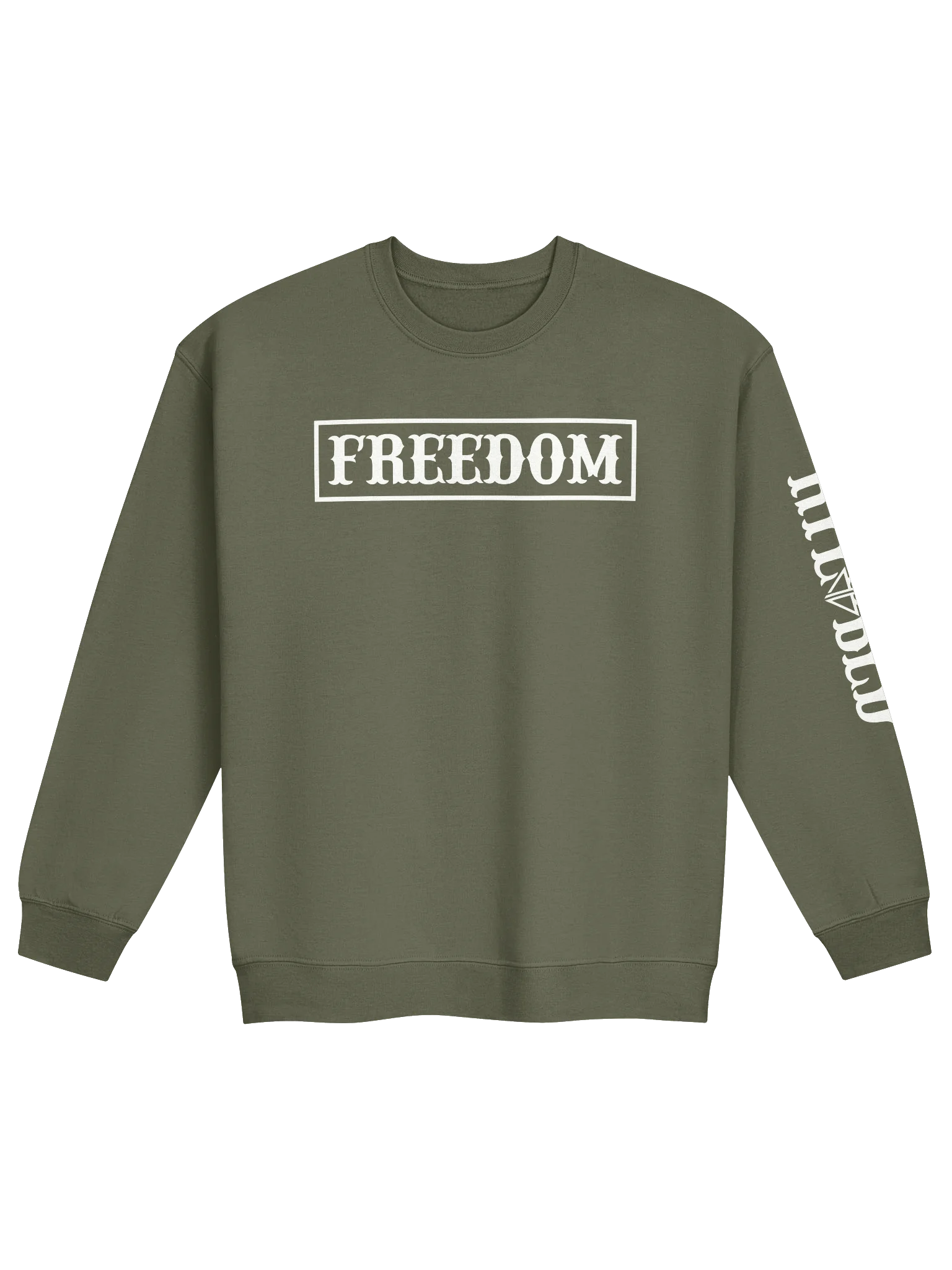 FREEDOM CREWNECK (WHITE LOGO) product image (1)