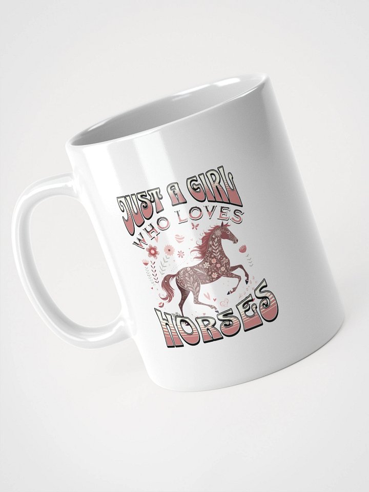 Just A Girl Who Loves Horses Floral Mug product image (2)