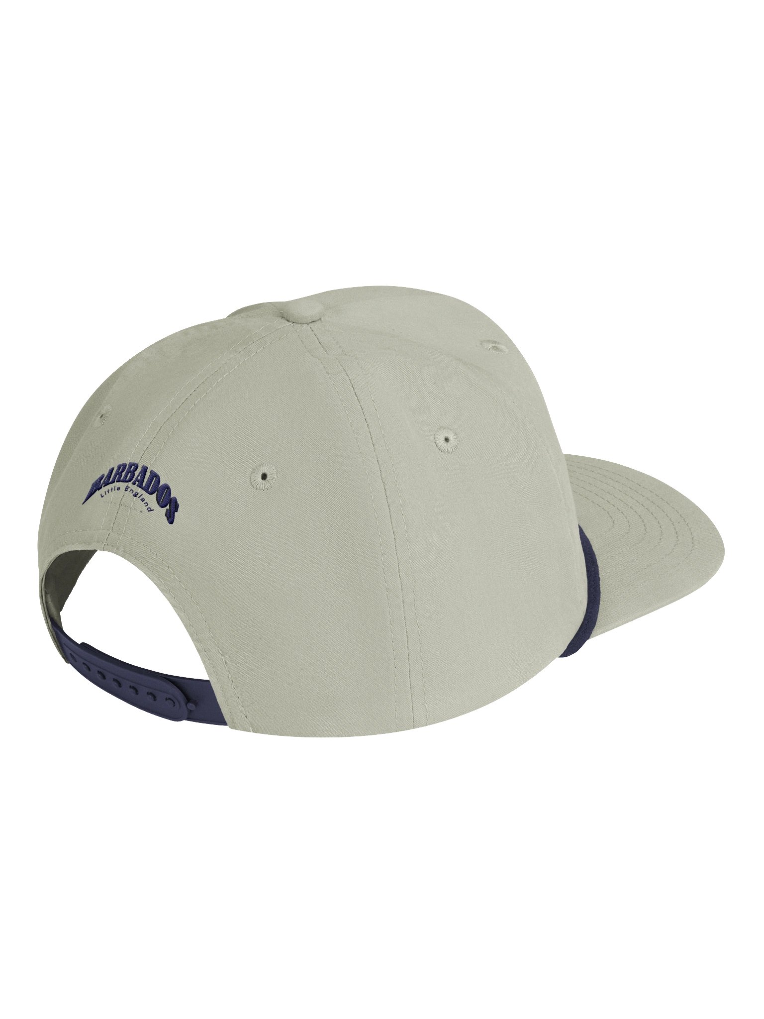 Caribbean Apples - Barbados | Embroidered | Golf Rope Cap | Tan & Navy product image (4)